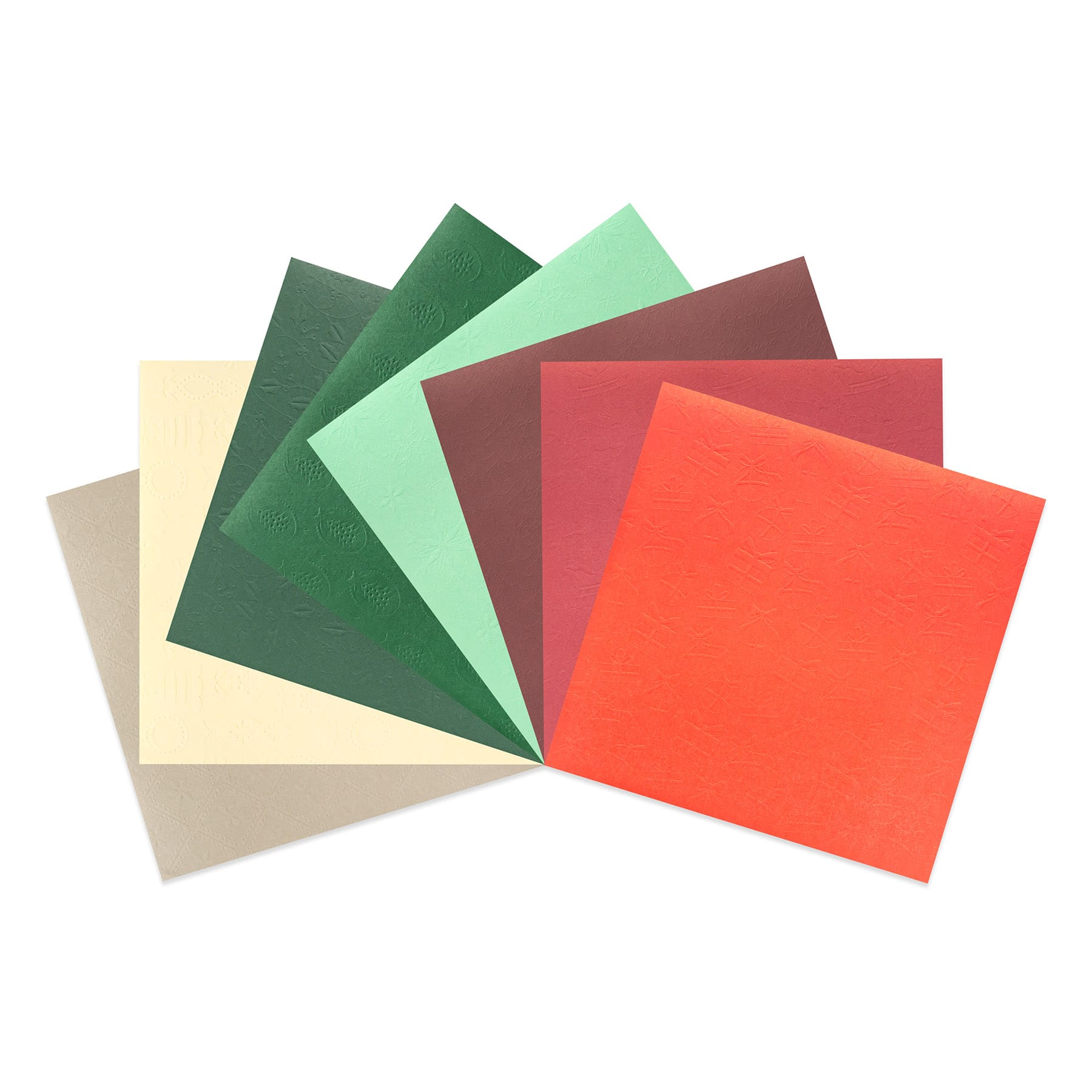 12&#x22; x 12&#x22; Christmas Embossed Paper Pad, 58 Sheets by Recollections&#x2122;
