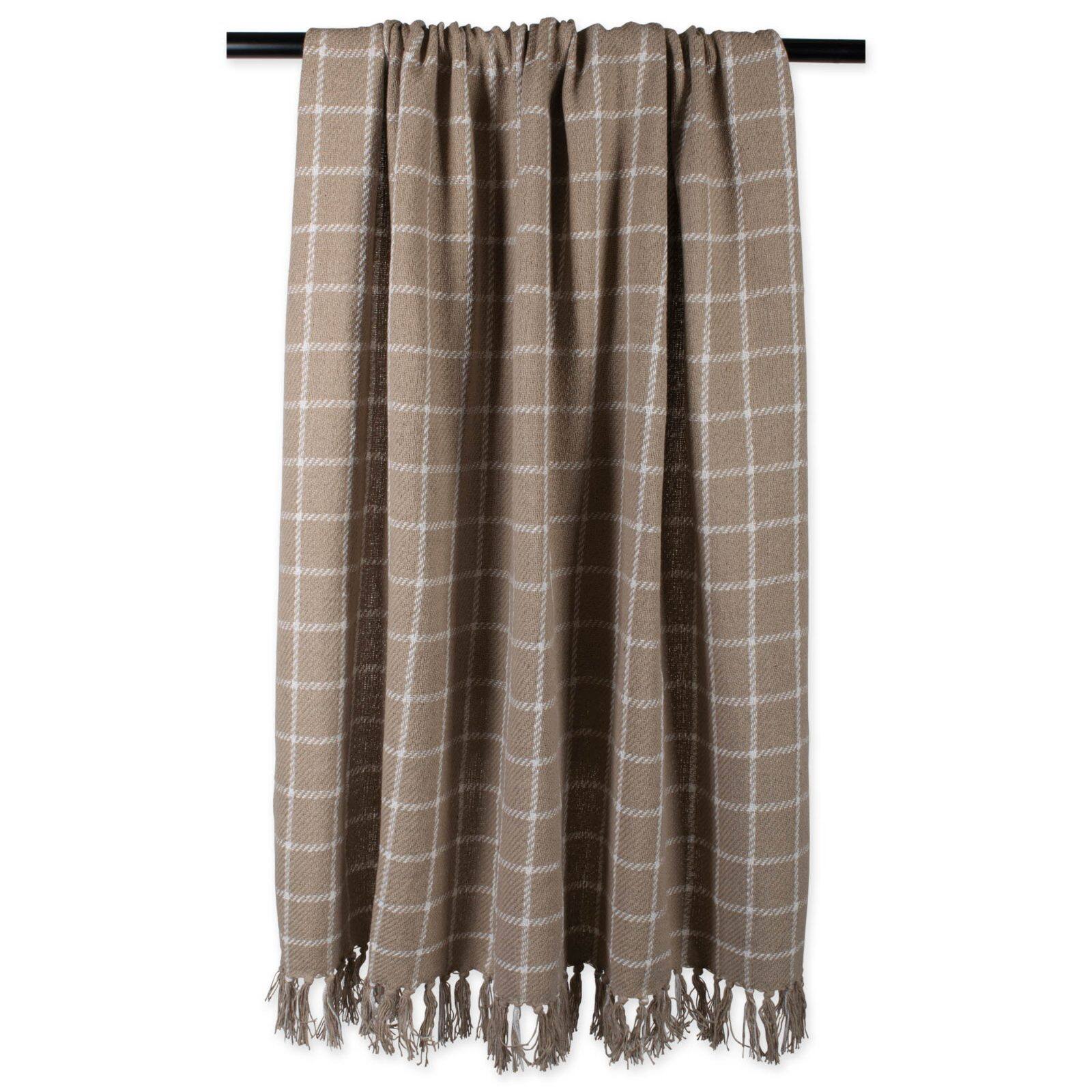 DII® Stone Checked Plaid Throw