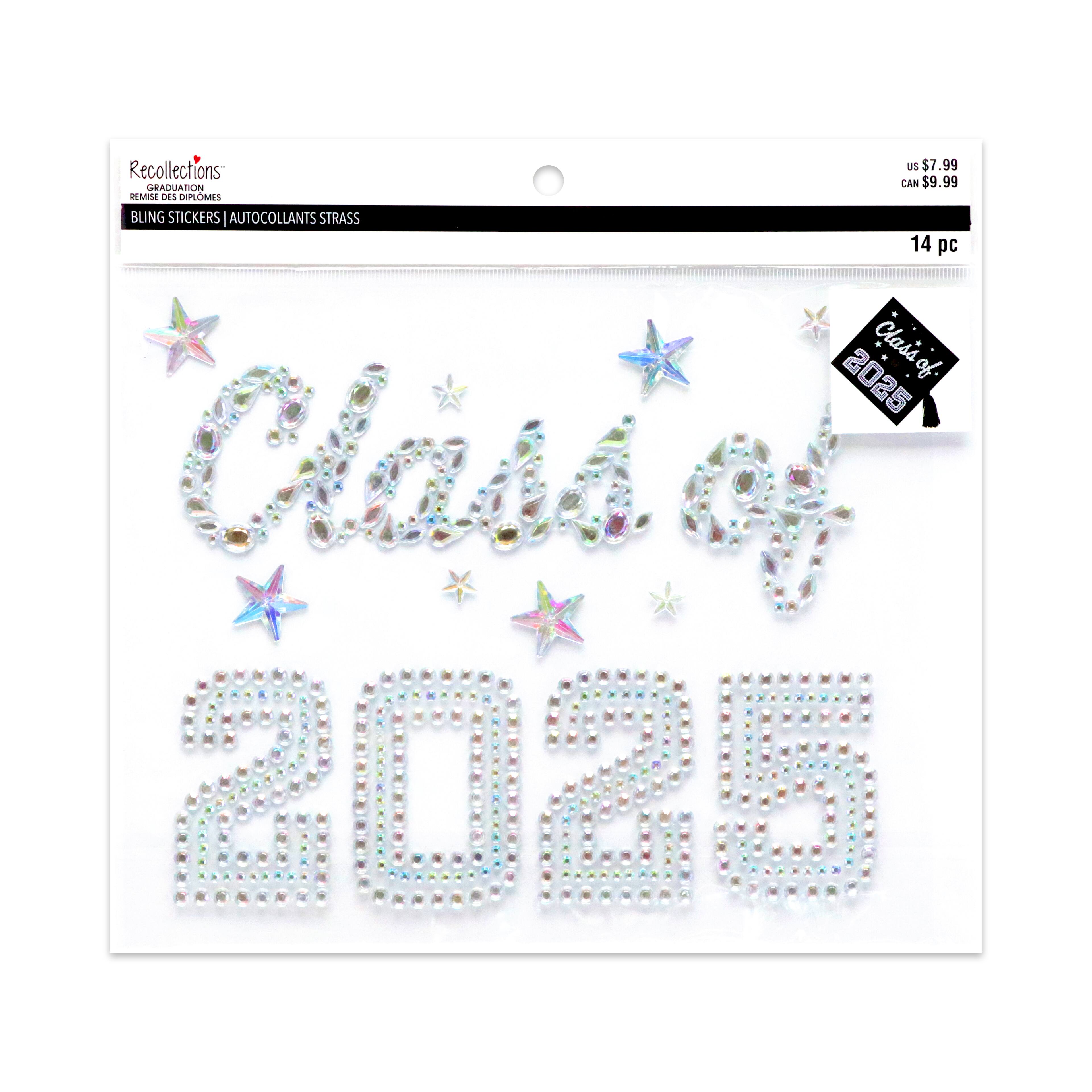 Iridescent Graduation Cap Bling Stickers by Recollections™