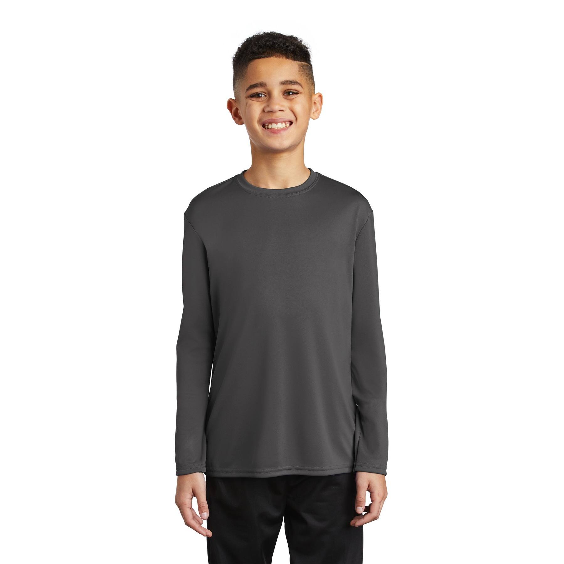 Port & Company® Youth Long Sleeve Performance T-Shirt