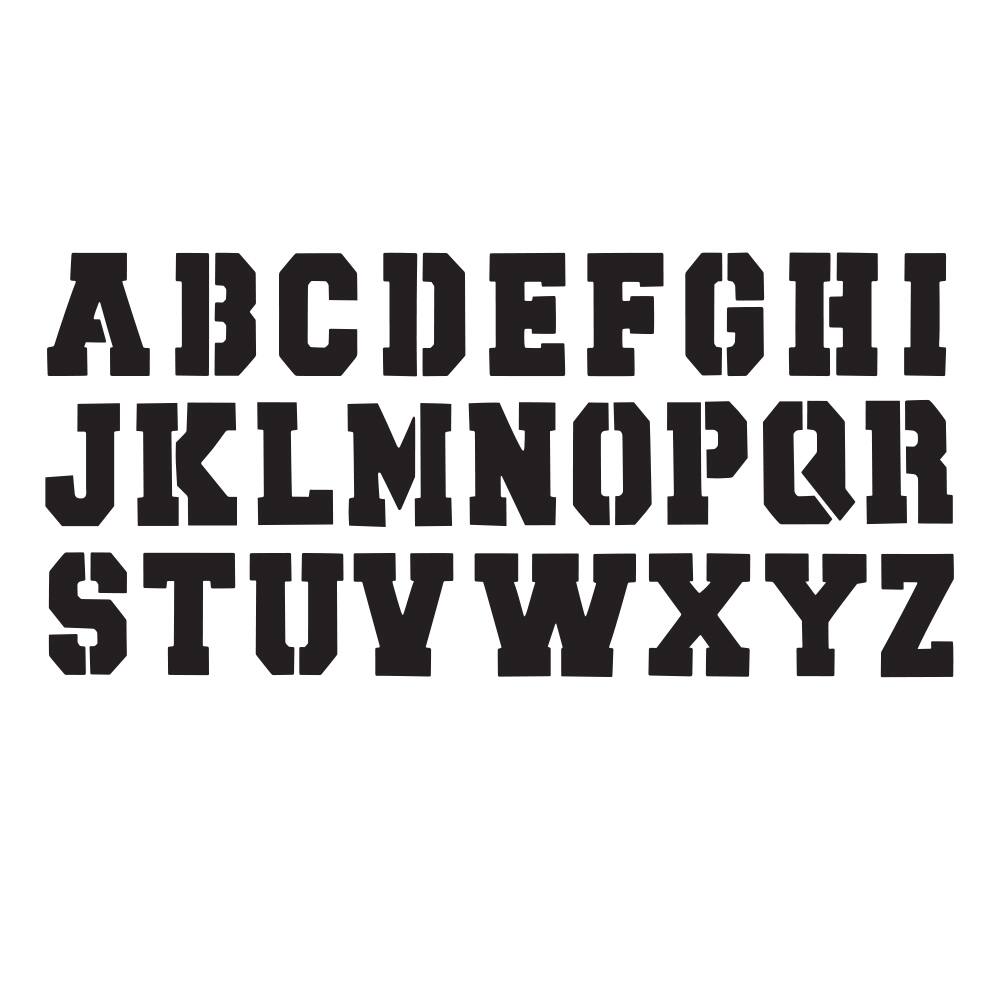Collegiate Alphabet Fabric Stencils by Imagin8&#x2122;