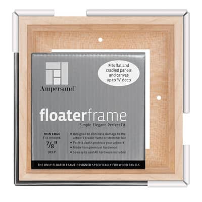 Illusions Floater Frame 5x7 White for 3/4 Canvas - 6 Pack