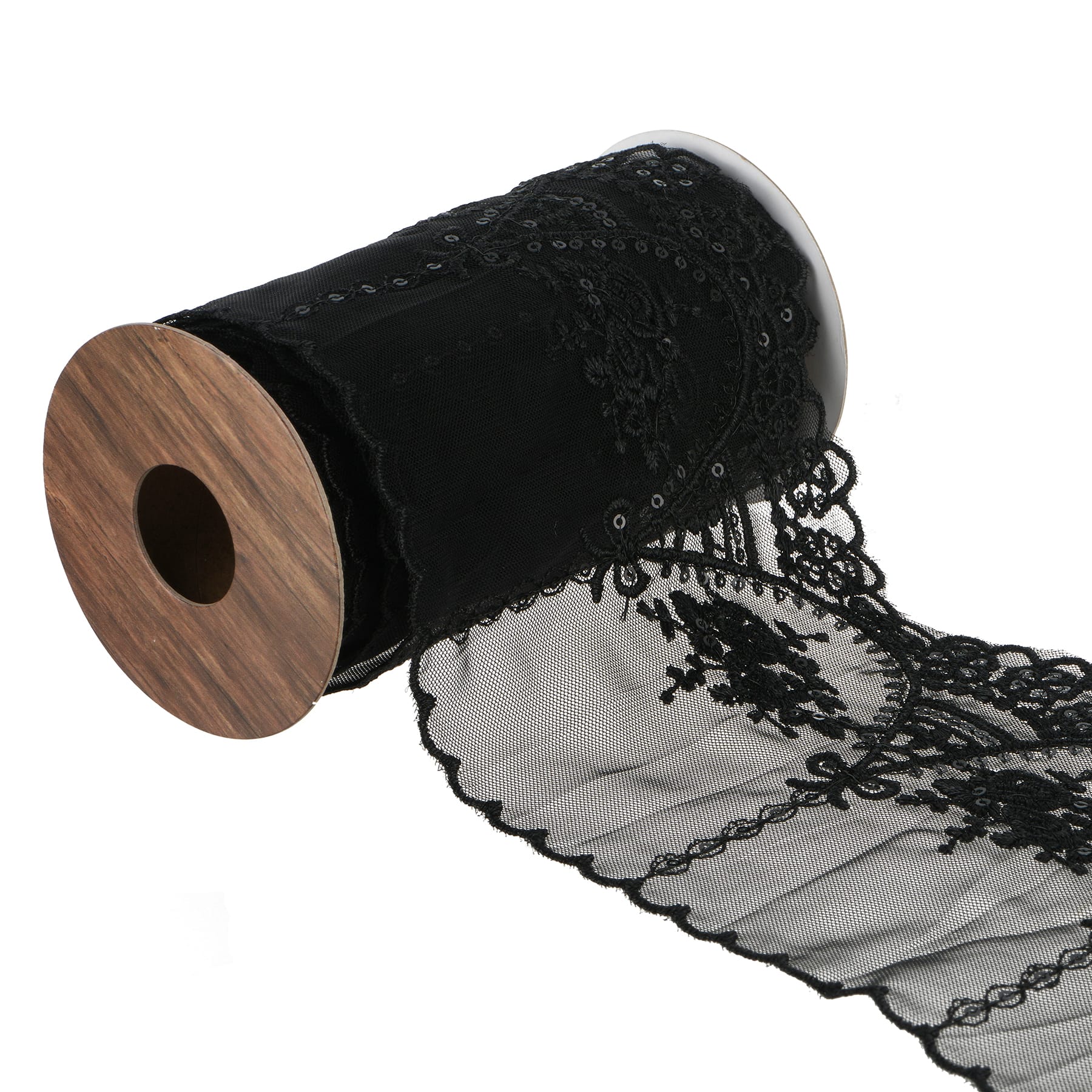 3.5" x 2yd. Lace Ribbon by Ashland® Gothic Bordeaux