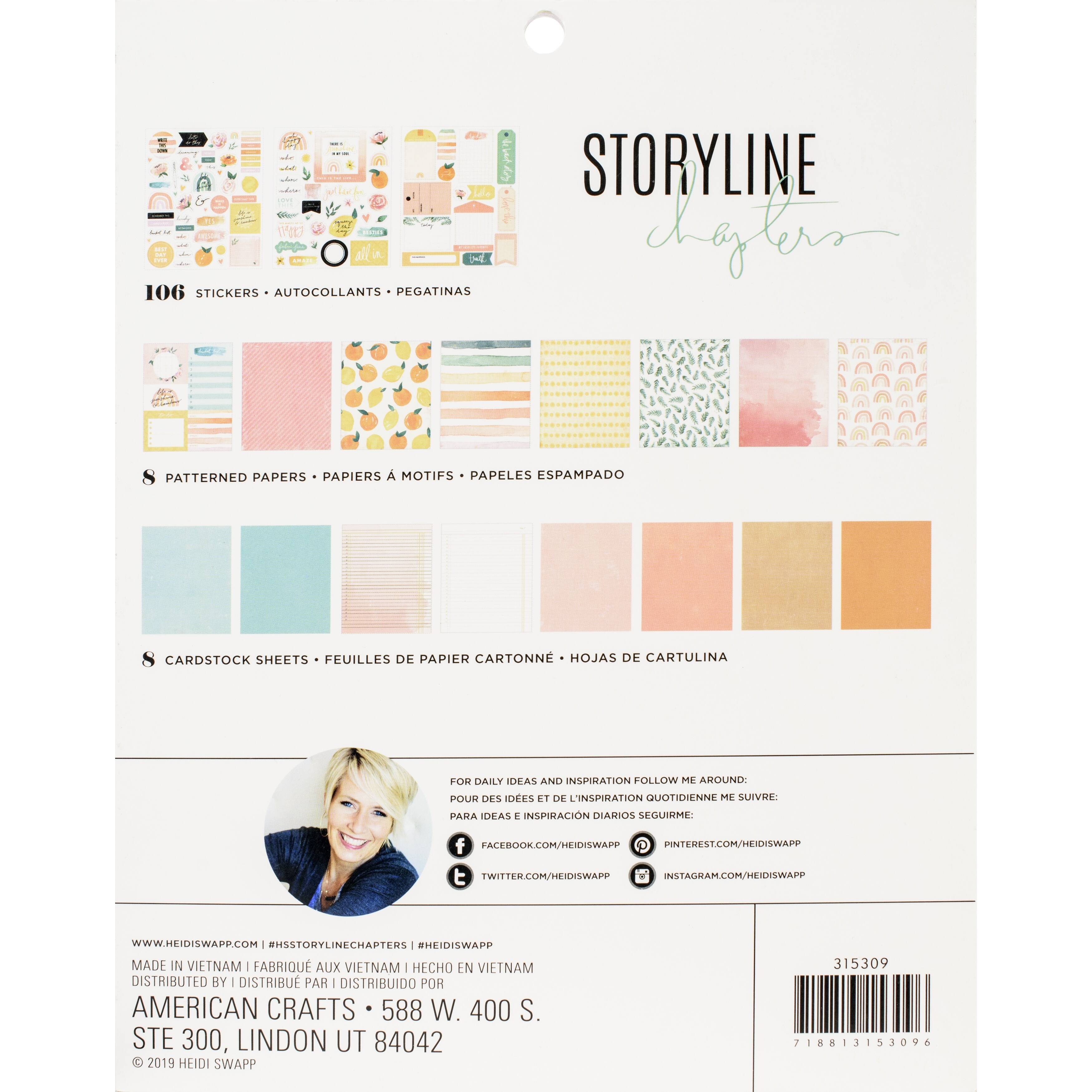 Heidi Swapp Storyline Chapters Project Pad The Journaler, 7.5&#x22; x 9.5&#x22;