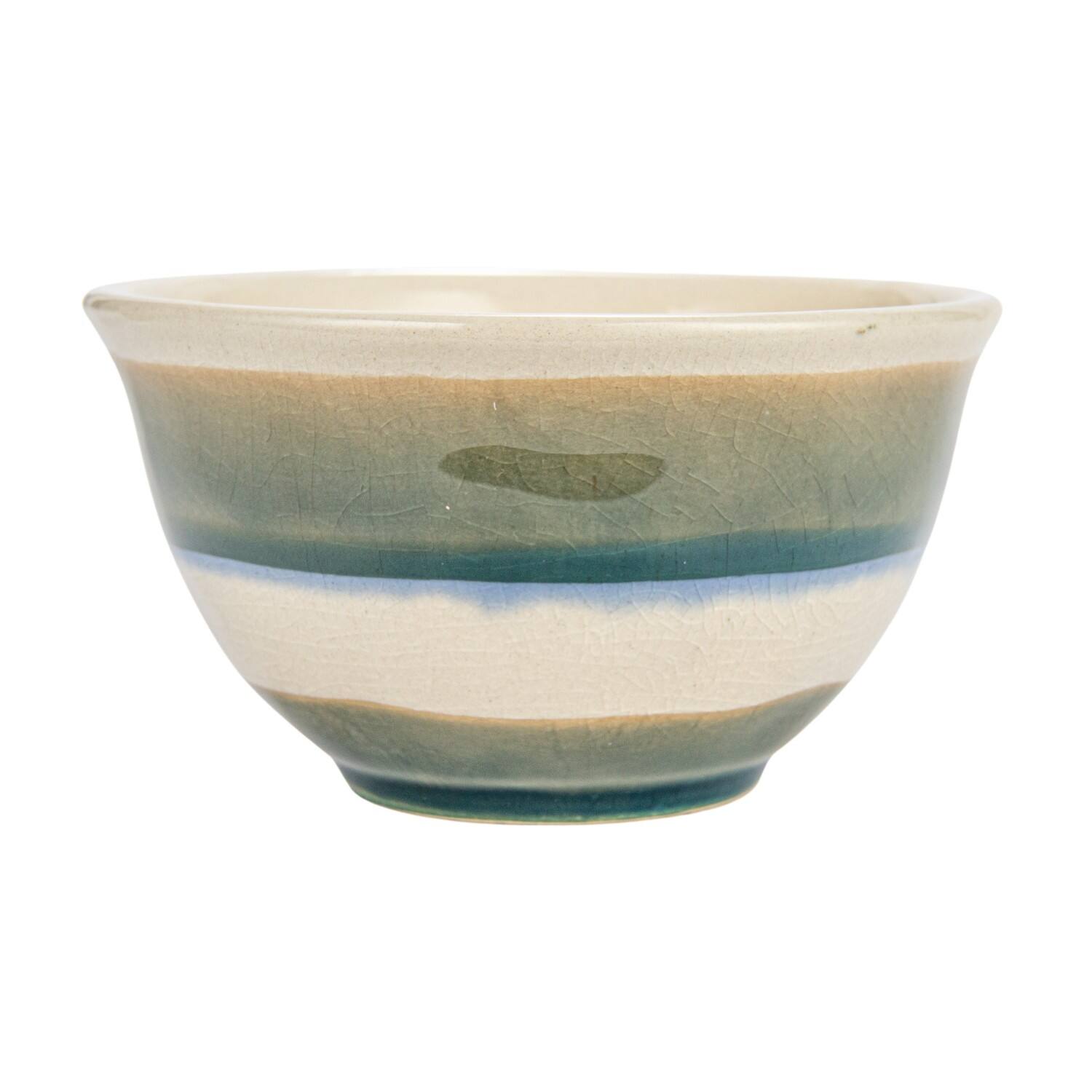 2&#x22; Multicolor Stoneware Bowls with Stripes, 12ct.