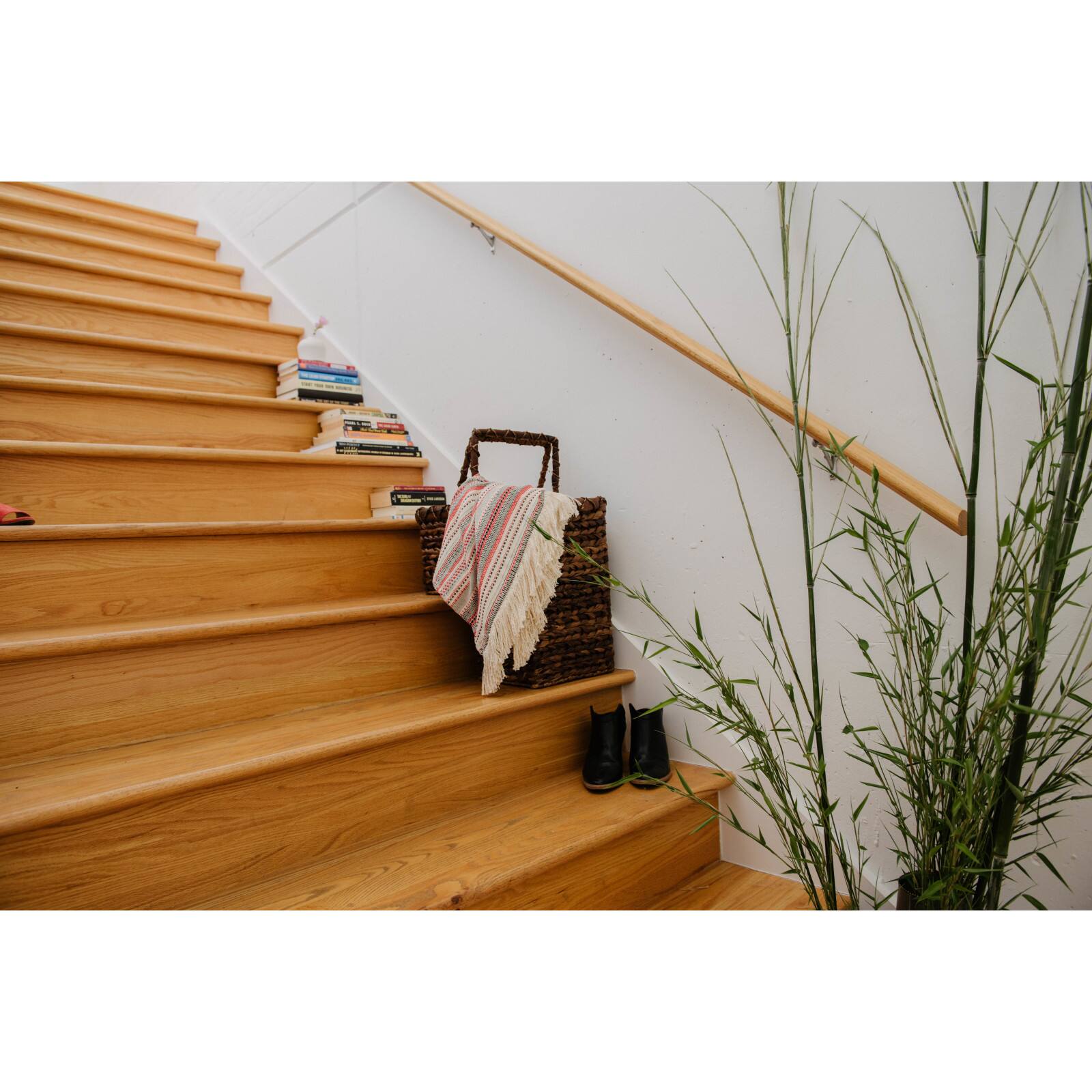 Hello Honey® Woven Bac Bac Leaf Stair Basket