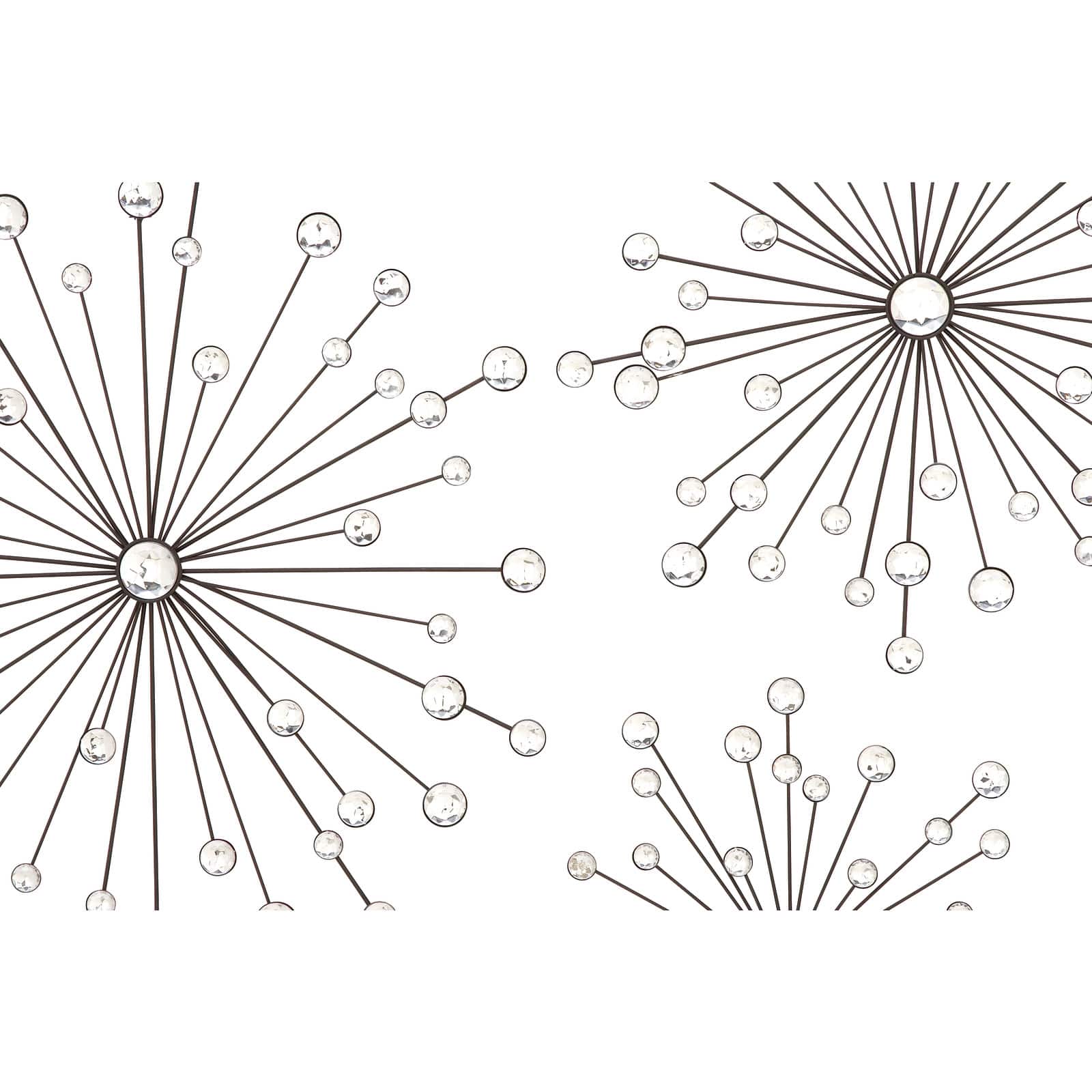 Clear Acrylic Starburst Glam Wall Decor Set