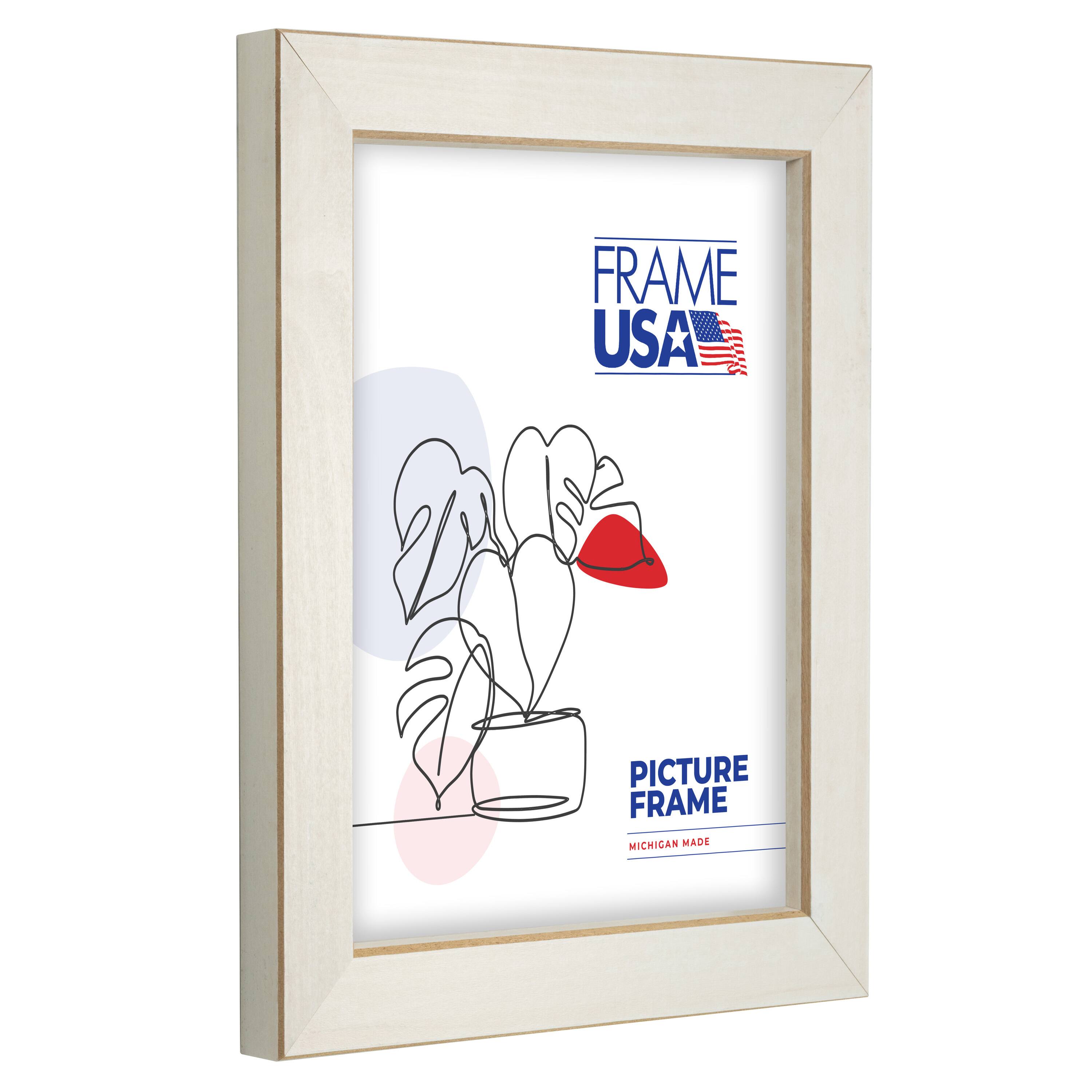 Frame USA Clean Cut Off-White Single Image Picture Frame