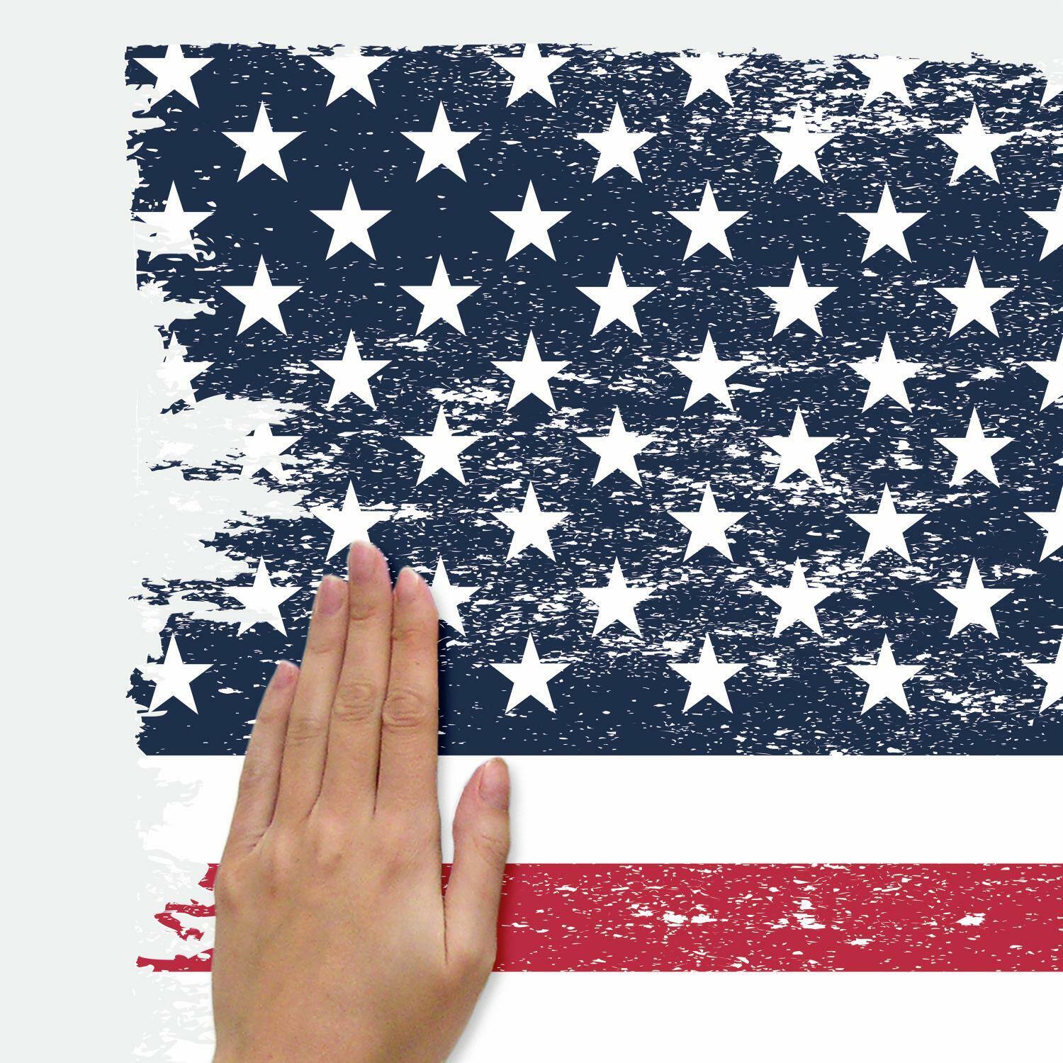 RoomMates Distressed American Flag Giant Peel &#x26; Stick Decal