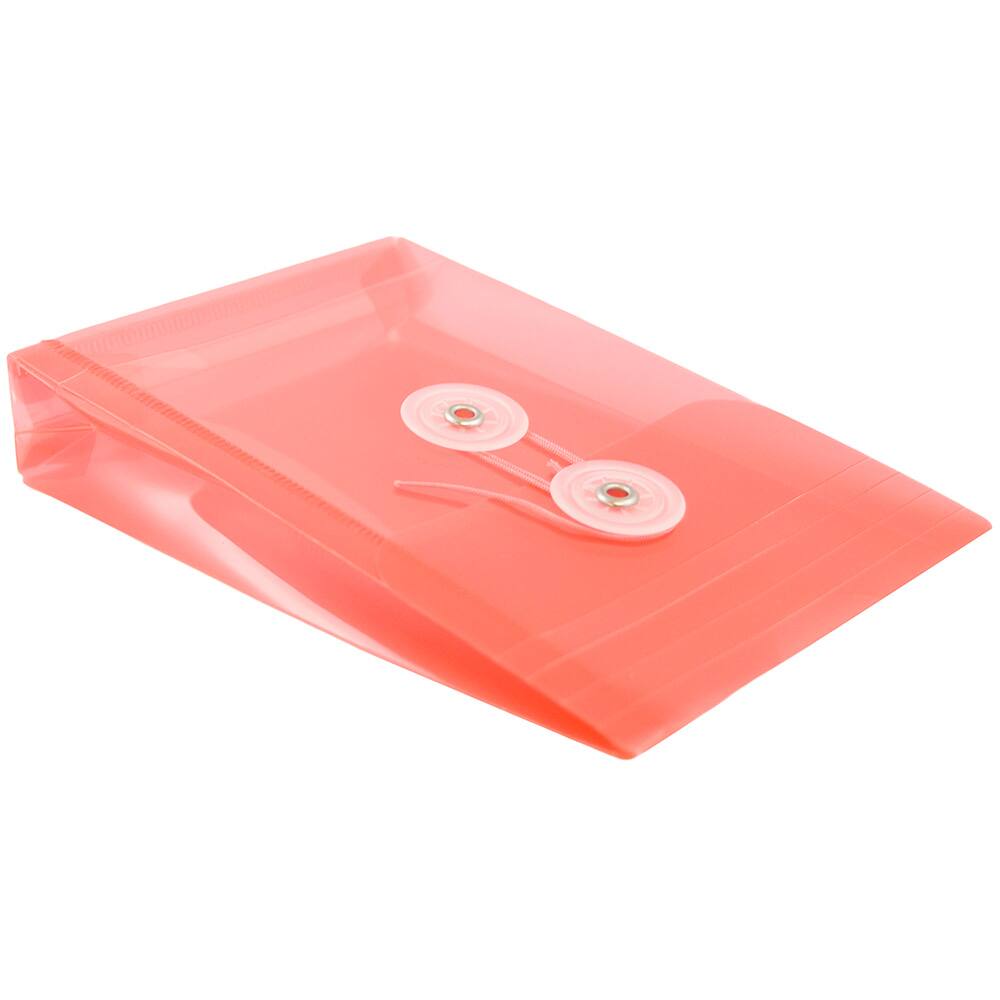 JAM Paper 4.25" x 6.25" Plastic Button & String Tie Closure Envelopes, 12ct.