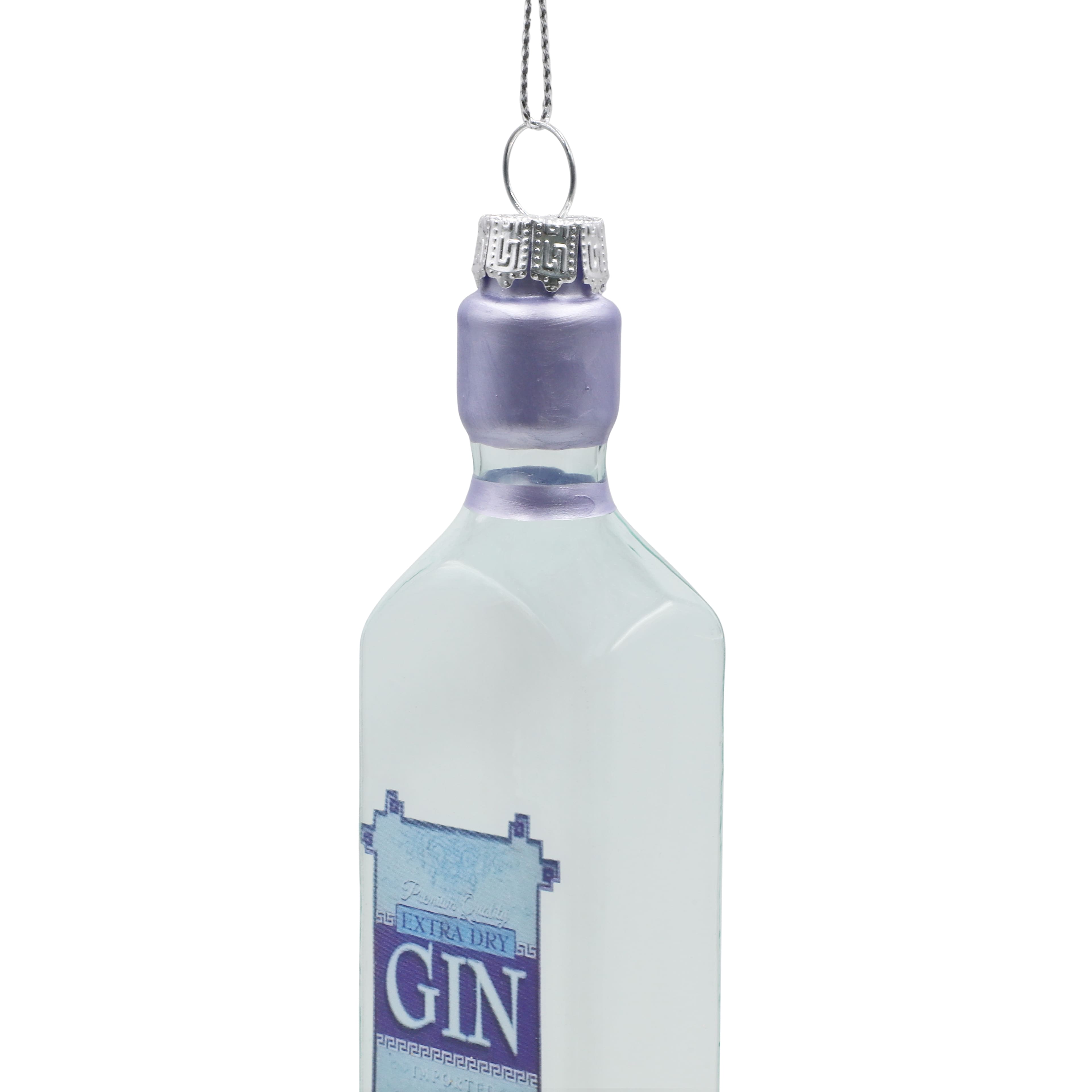 6&#x22; Gin Bottle Glass Ornament by Ashland&#xAE;