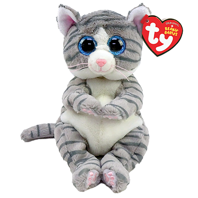 Ty Beanie Boos™ Gray Kiki Cat, Small