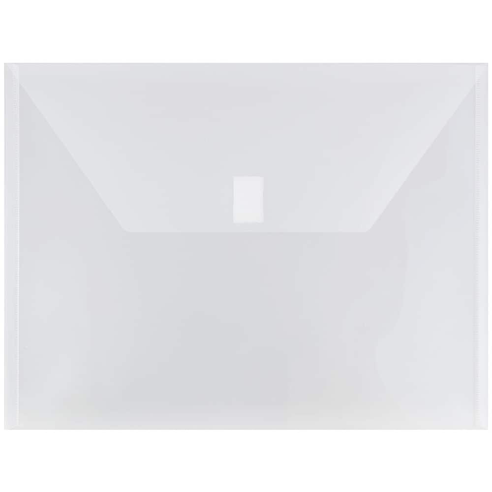 JAM Paper 9.75" x 13" Plastic Hook & Loop Closure Envelopes, 12ct.