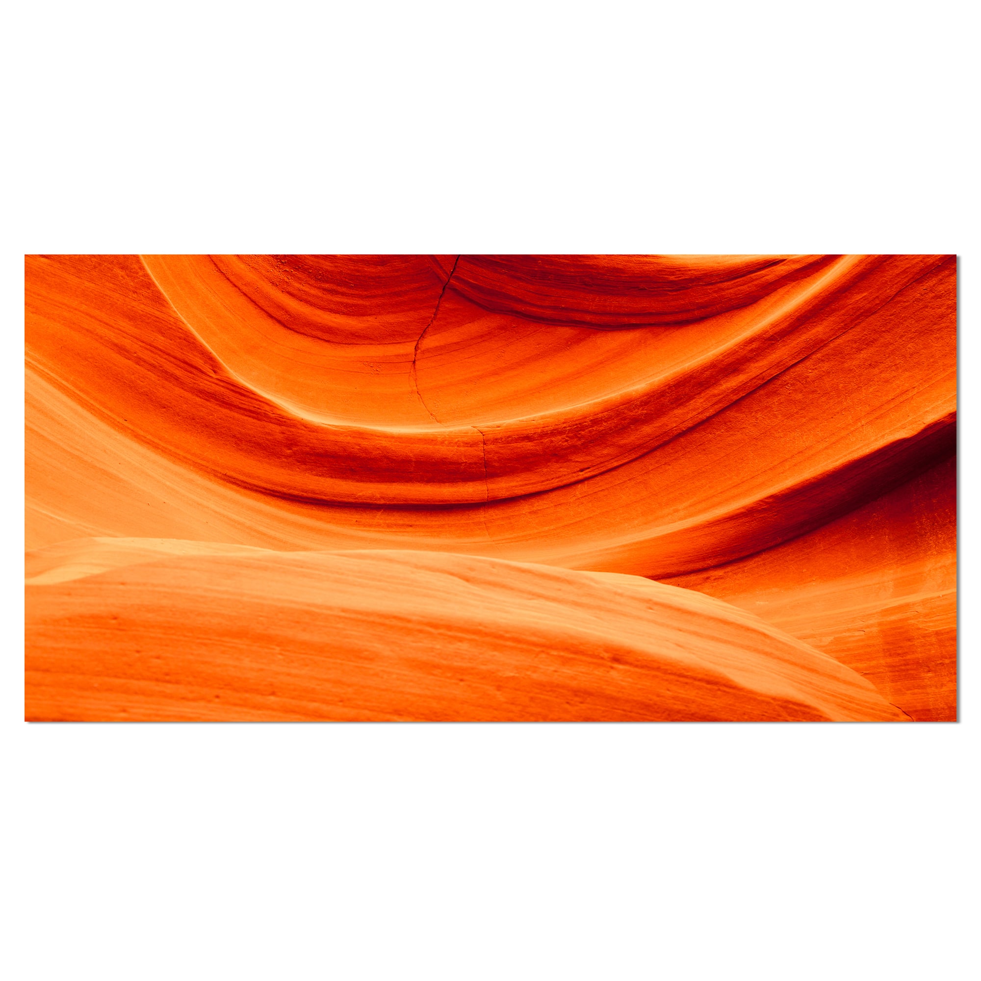 Designart - Antelope Canyon Orange Wall - Landscape Photography Canvas Print