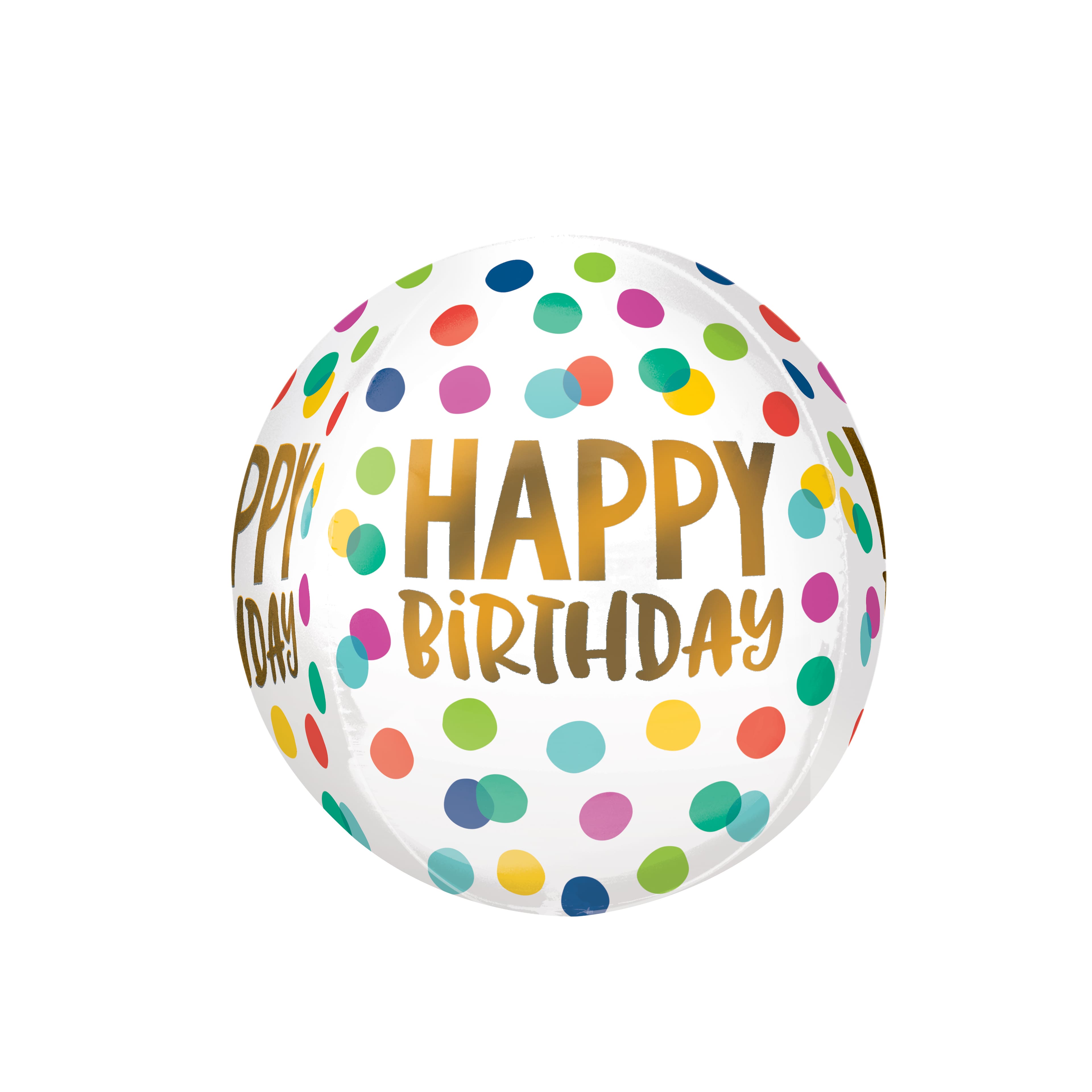 Orbz&#xAE; XL&#x2122; 16&#x22; Happy Dots Foil Balloon