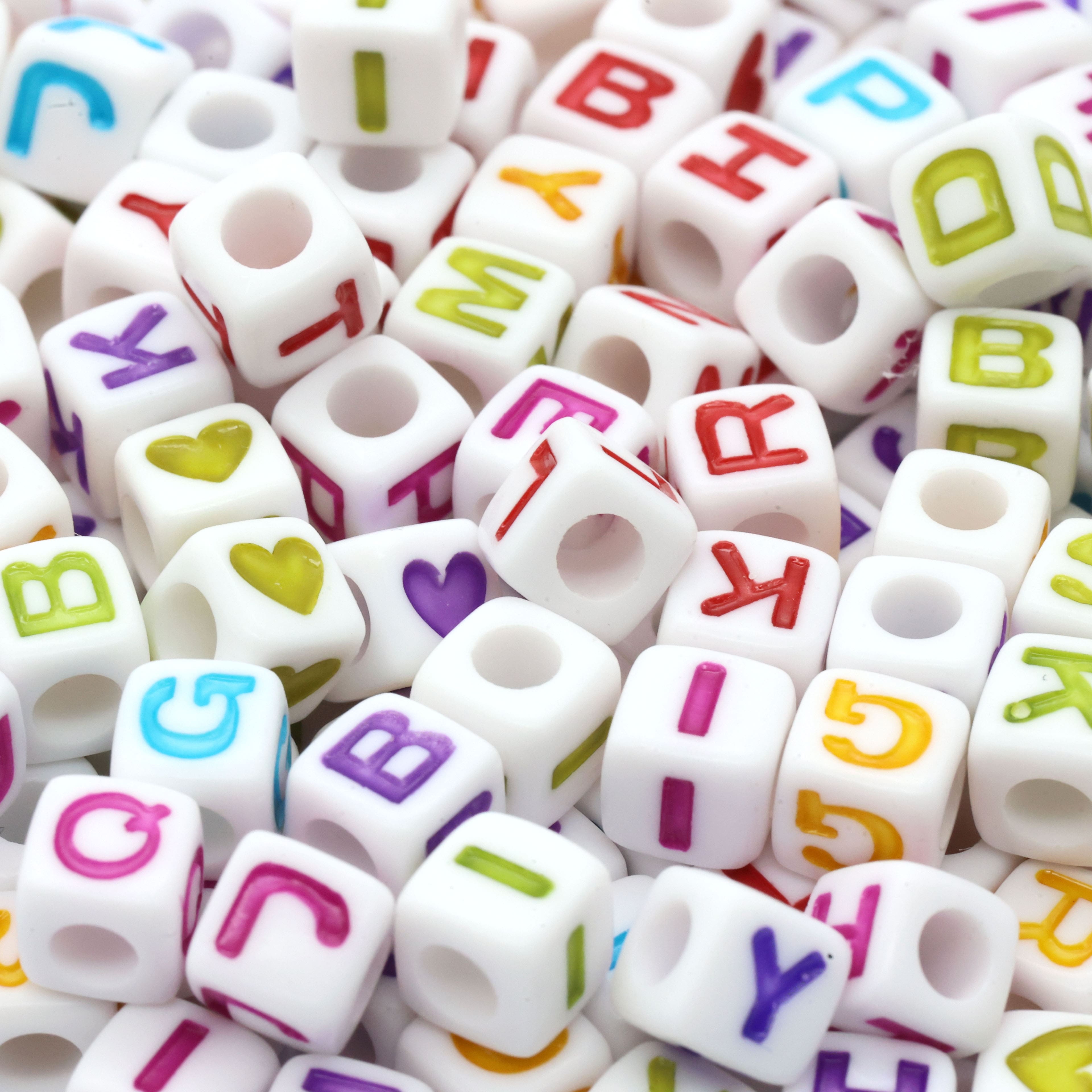 Multicolor Alphabet Beads by Creatology , 6.5mm