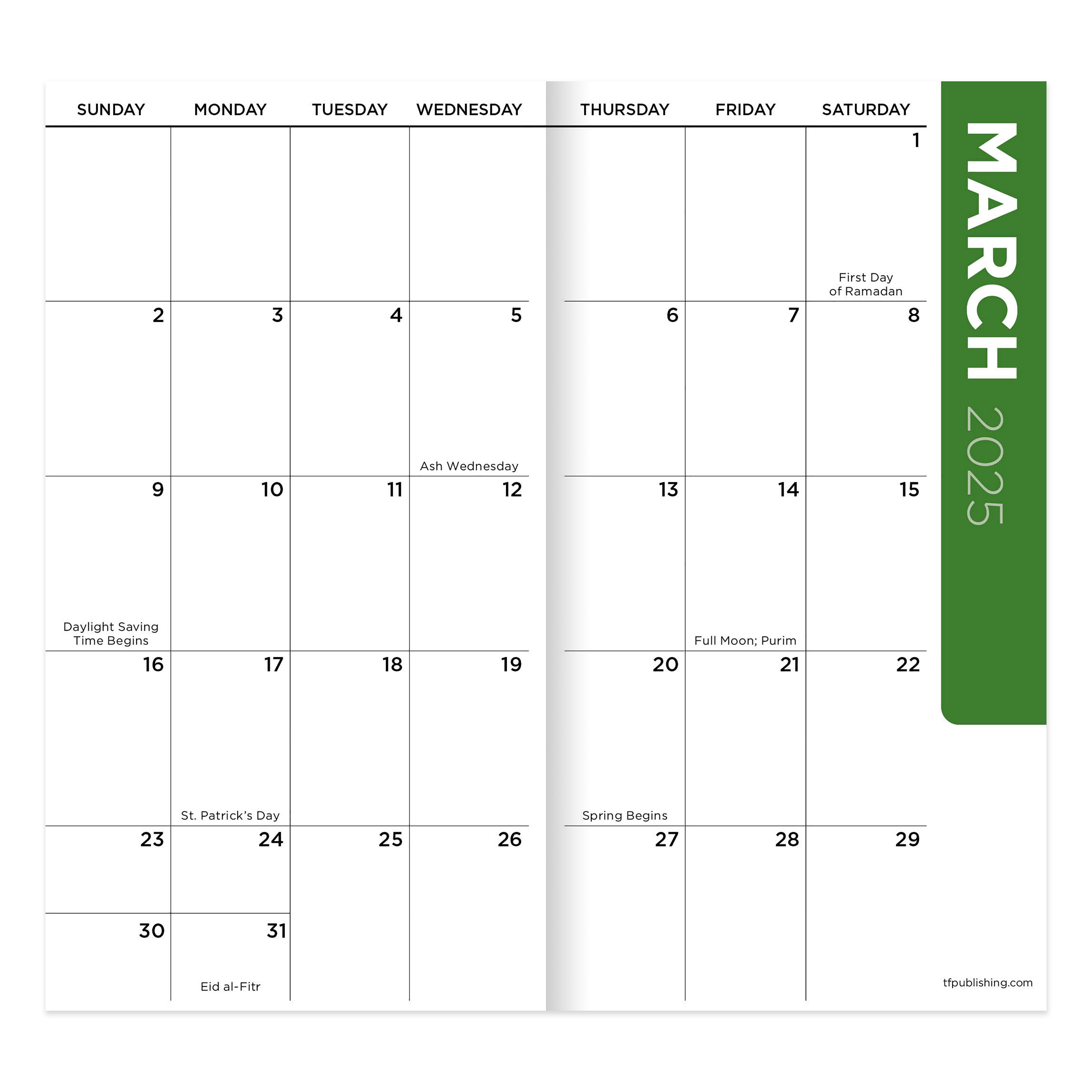 TF Publishing 2025 - 2026 Bible Verse Small Monthly Pocket Planner