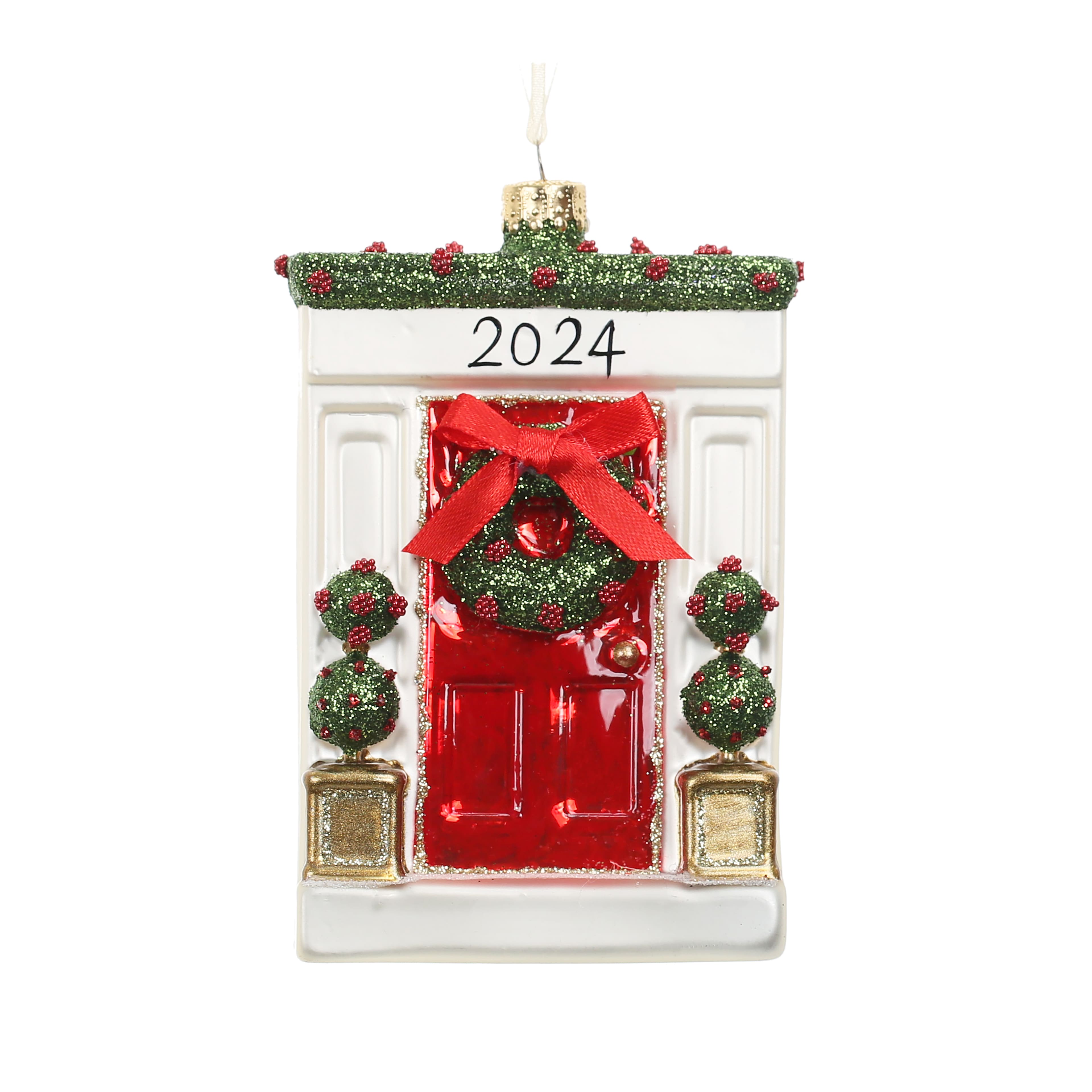 4.5&#x22; Festive Front Door Glass Ornament by Ashland&#xAE;