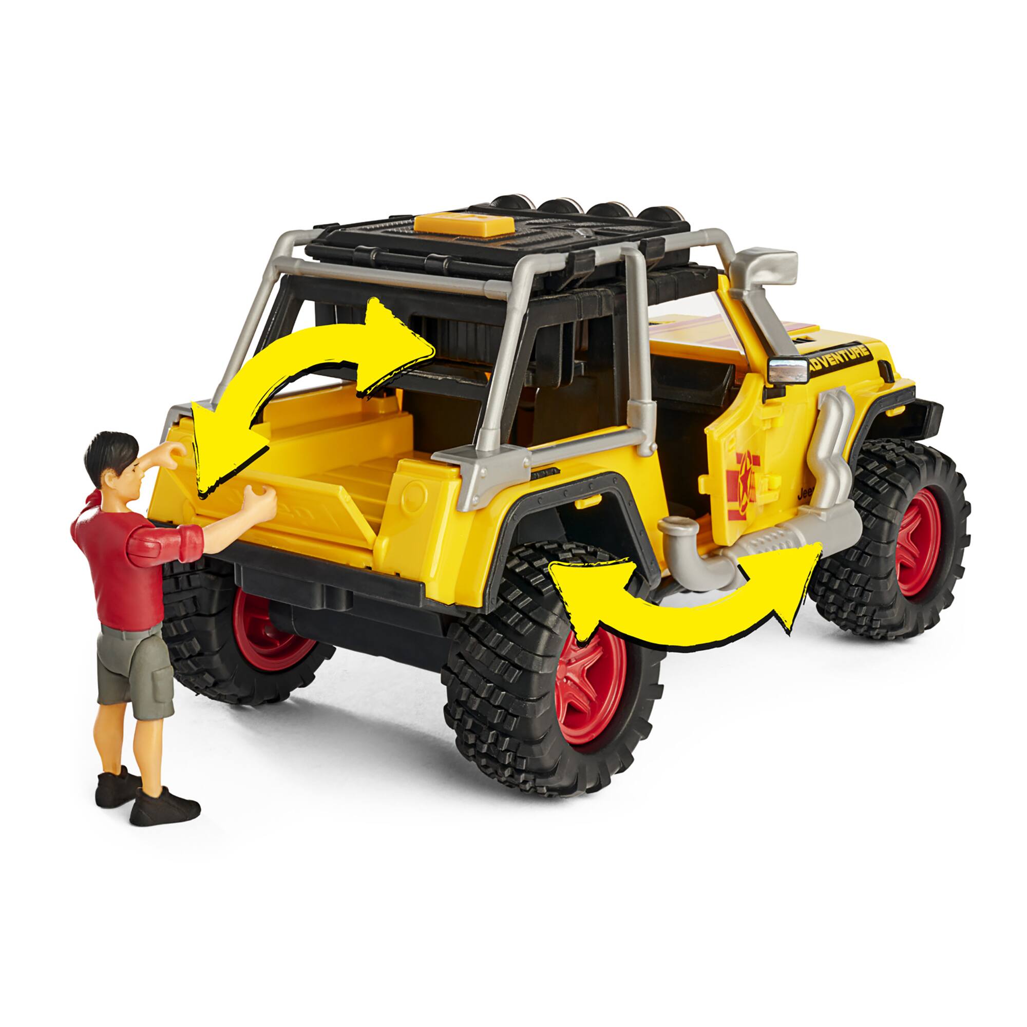 Dickie Toys Light &#x26; Sound Jeep&#xAE; Adventure Playset