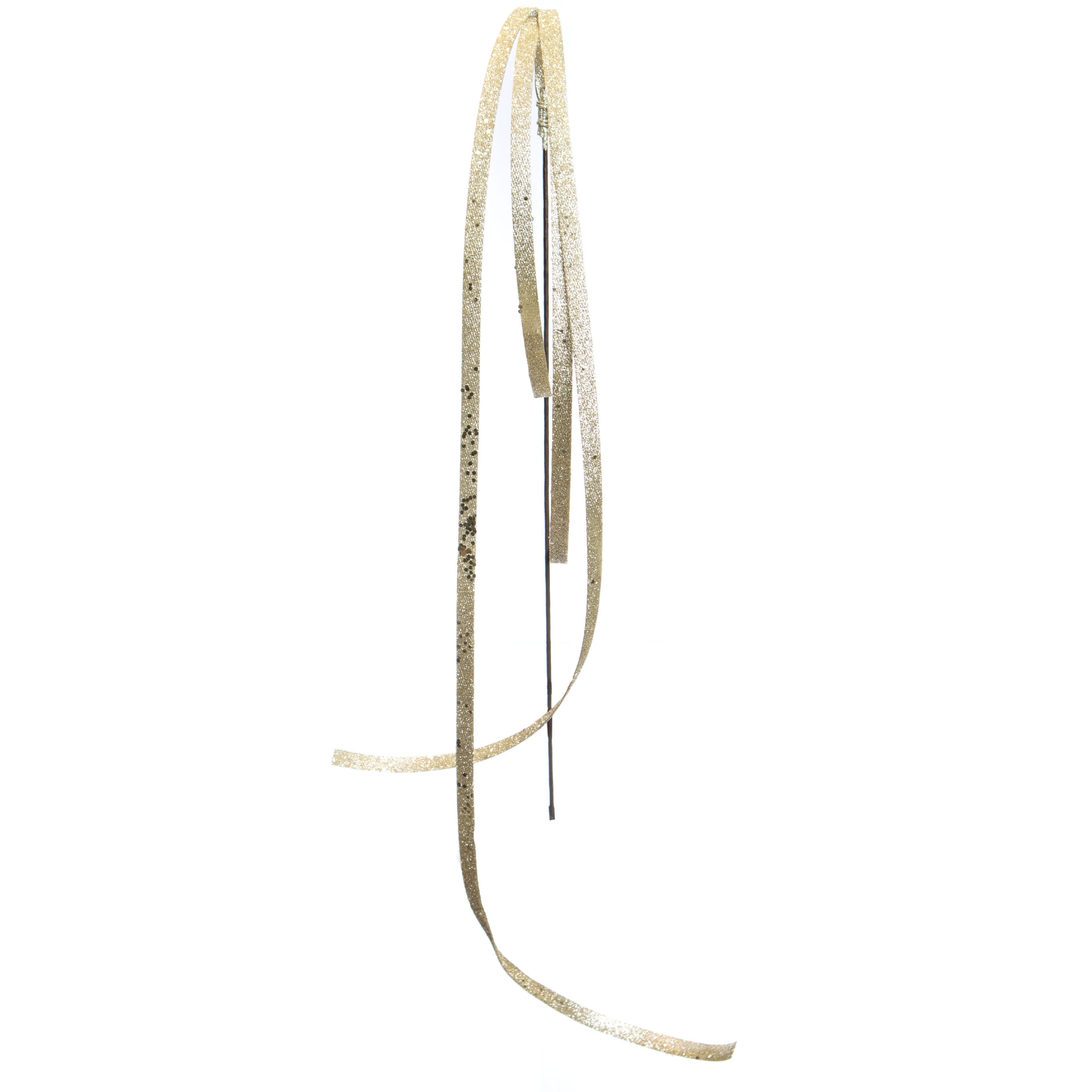 23&#x22; Hanging Gold Glitter Ribbon Stem by Ashland&#xAE;