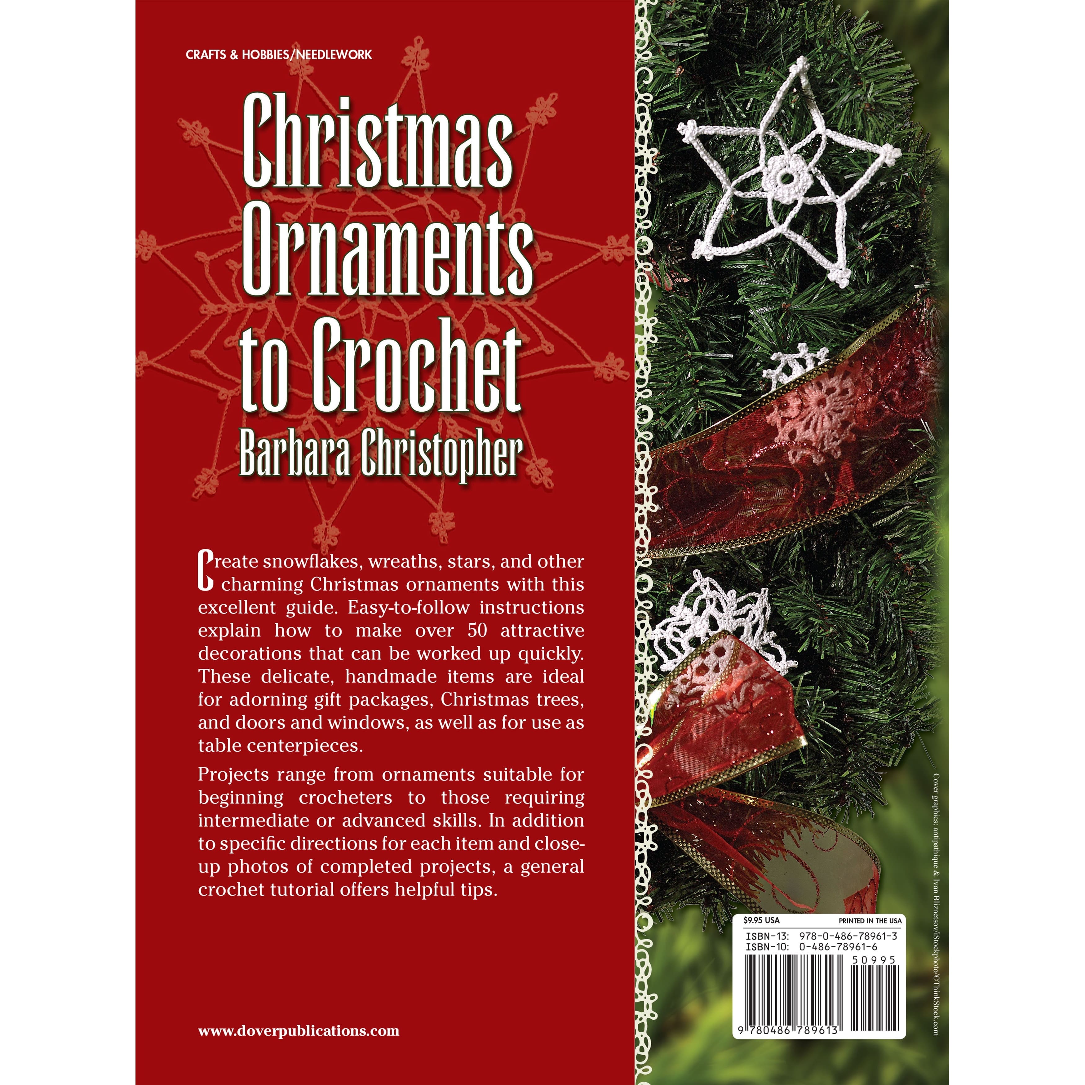 Dover Publications Christmas Ornaments To Crochet