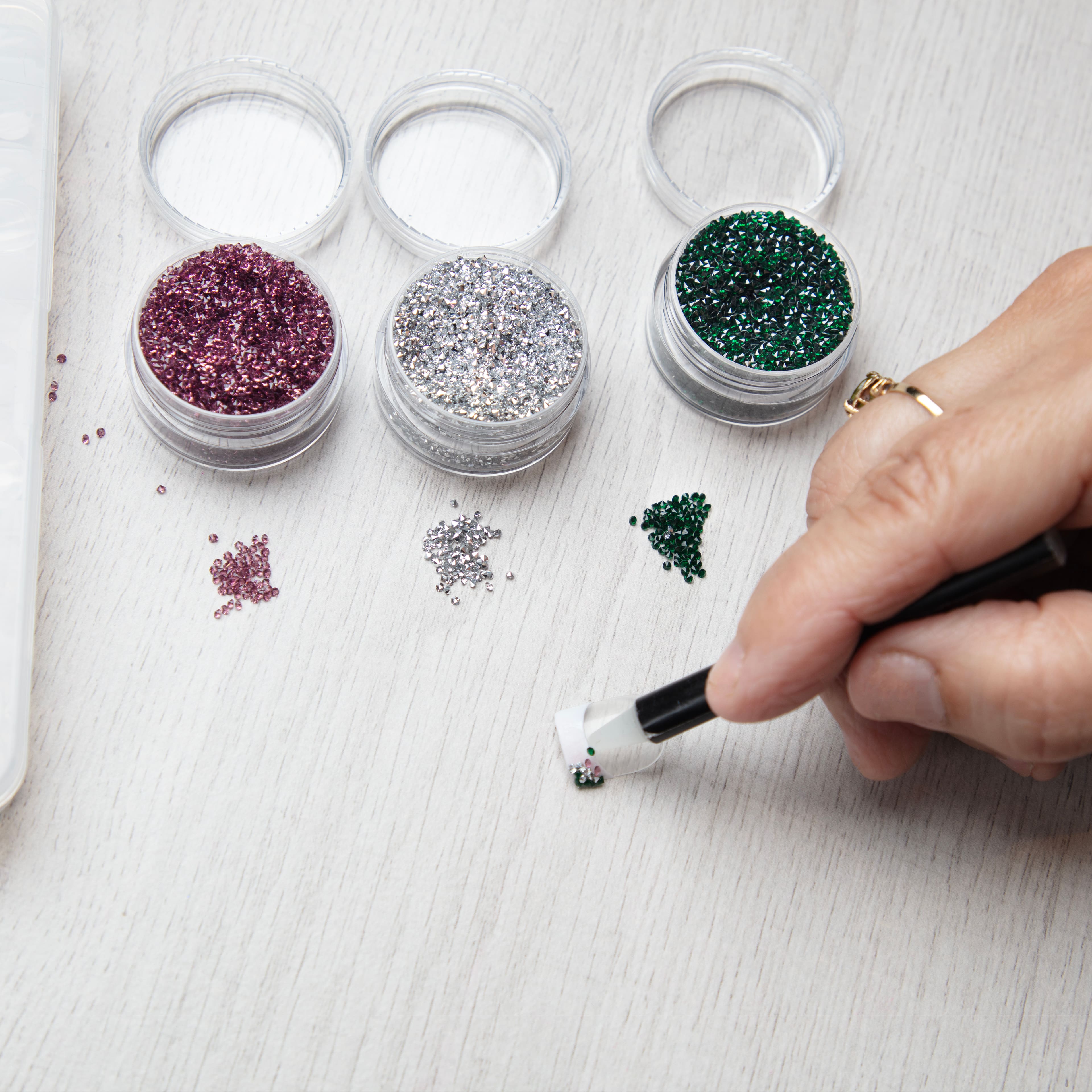 1.2mm Glass Micro Rhinestones by Bead Landing™, 0.7oz.