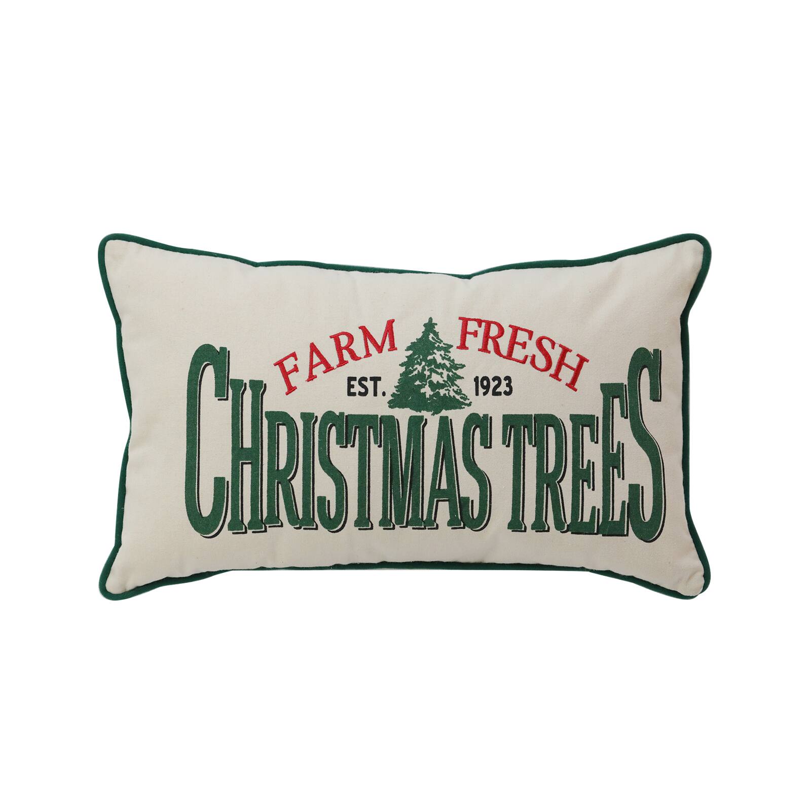 AshlandChristmas Trees Lumbar Pillow By AshlandChristmas Trees Lumbar Pillow By