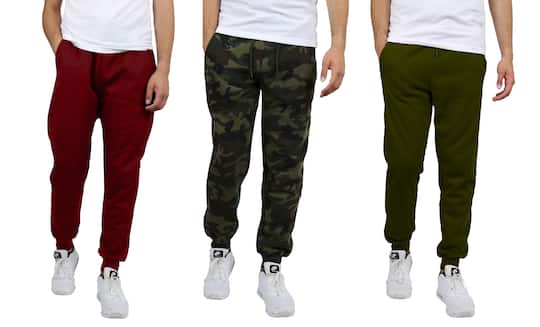 Galaxy by Harvic Men's Fleece-Lined Jogger Sweatpants 3 Pack | Michaels