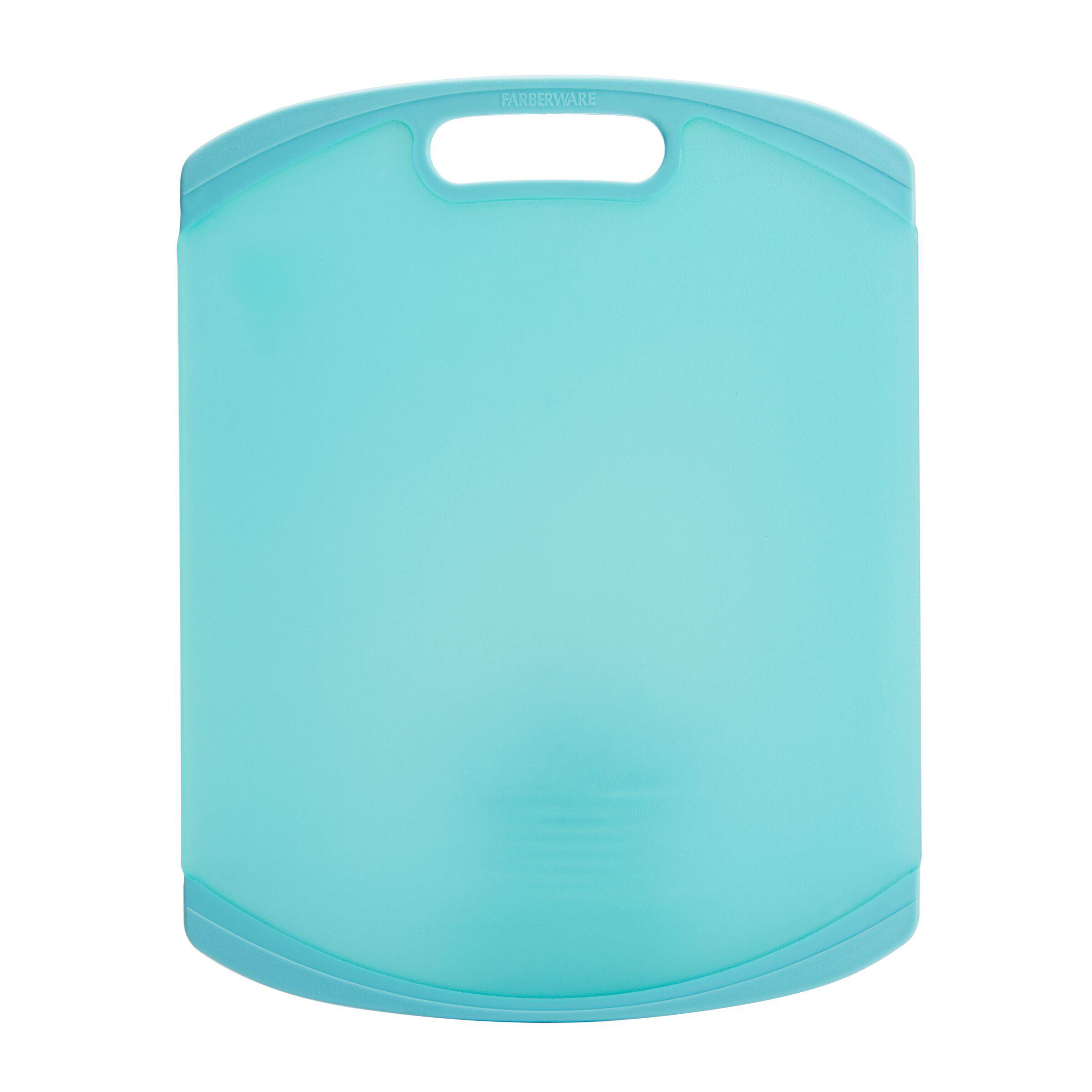 Farberware 14&#x22; Translucent Aqua Nonslip Poly Board
