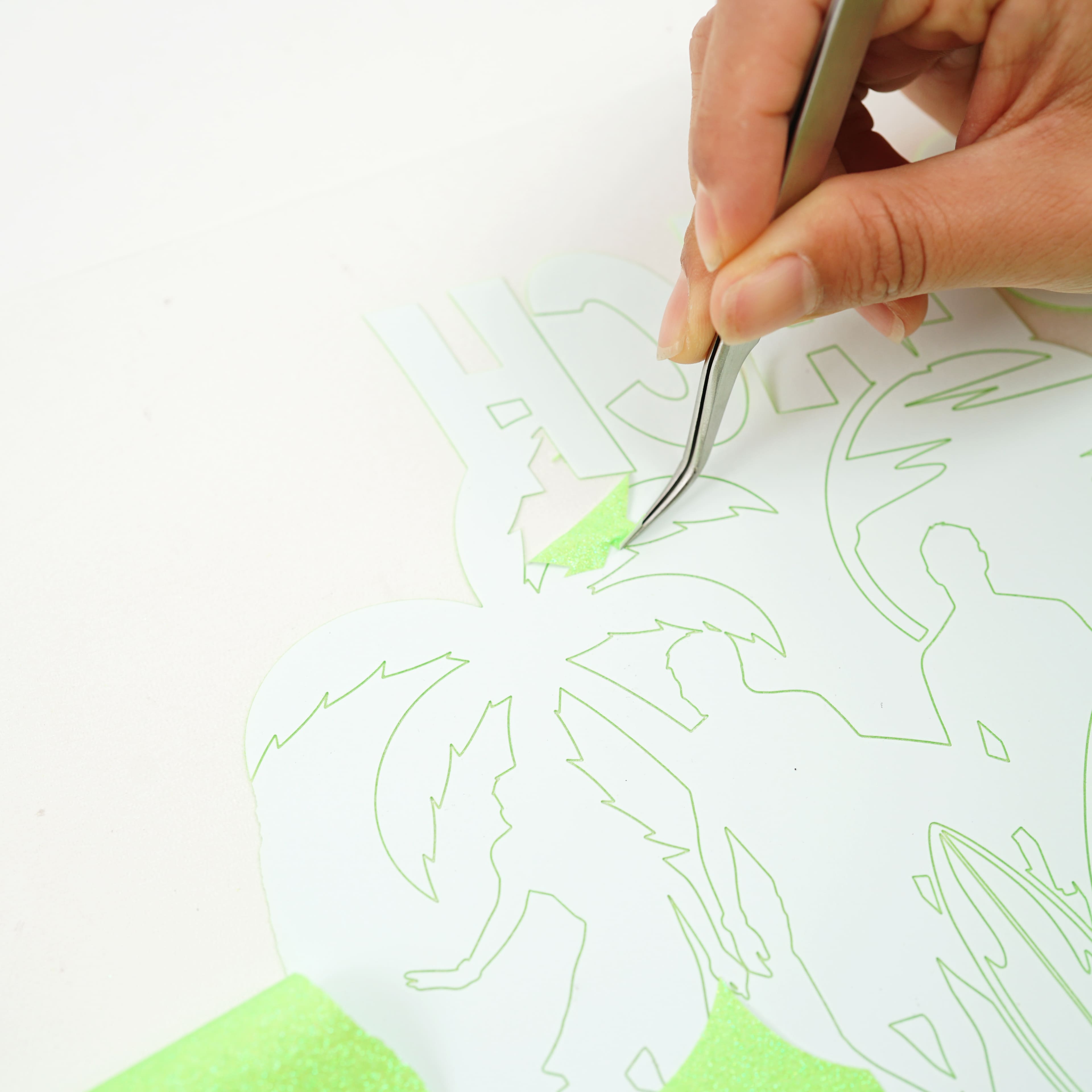 Vinyle de transfert à chaud à paillettes de Make Market