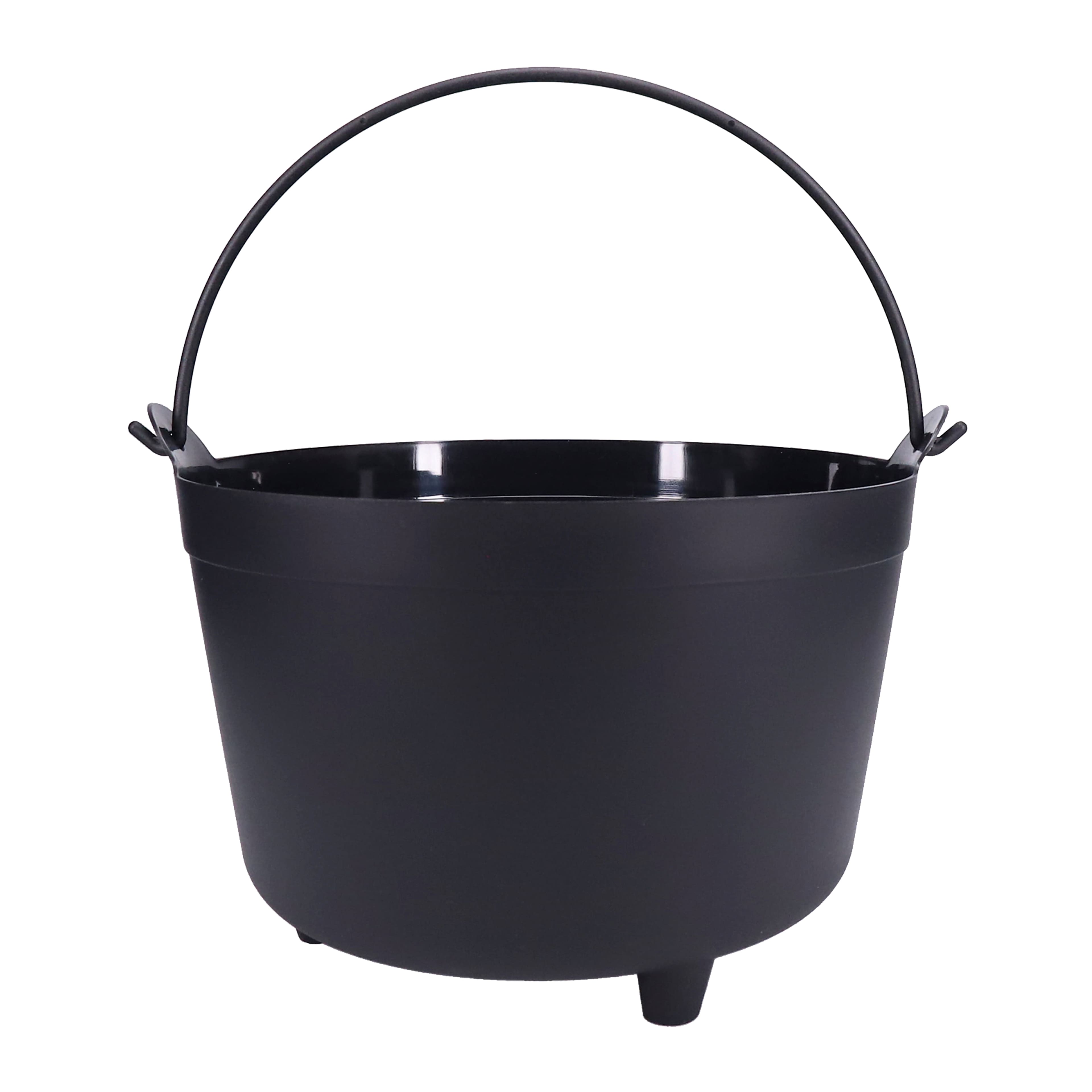 12.5&#x22; Black Cauldron Bucket by Celebrate It&#x2122;