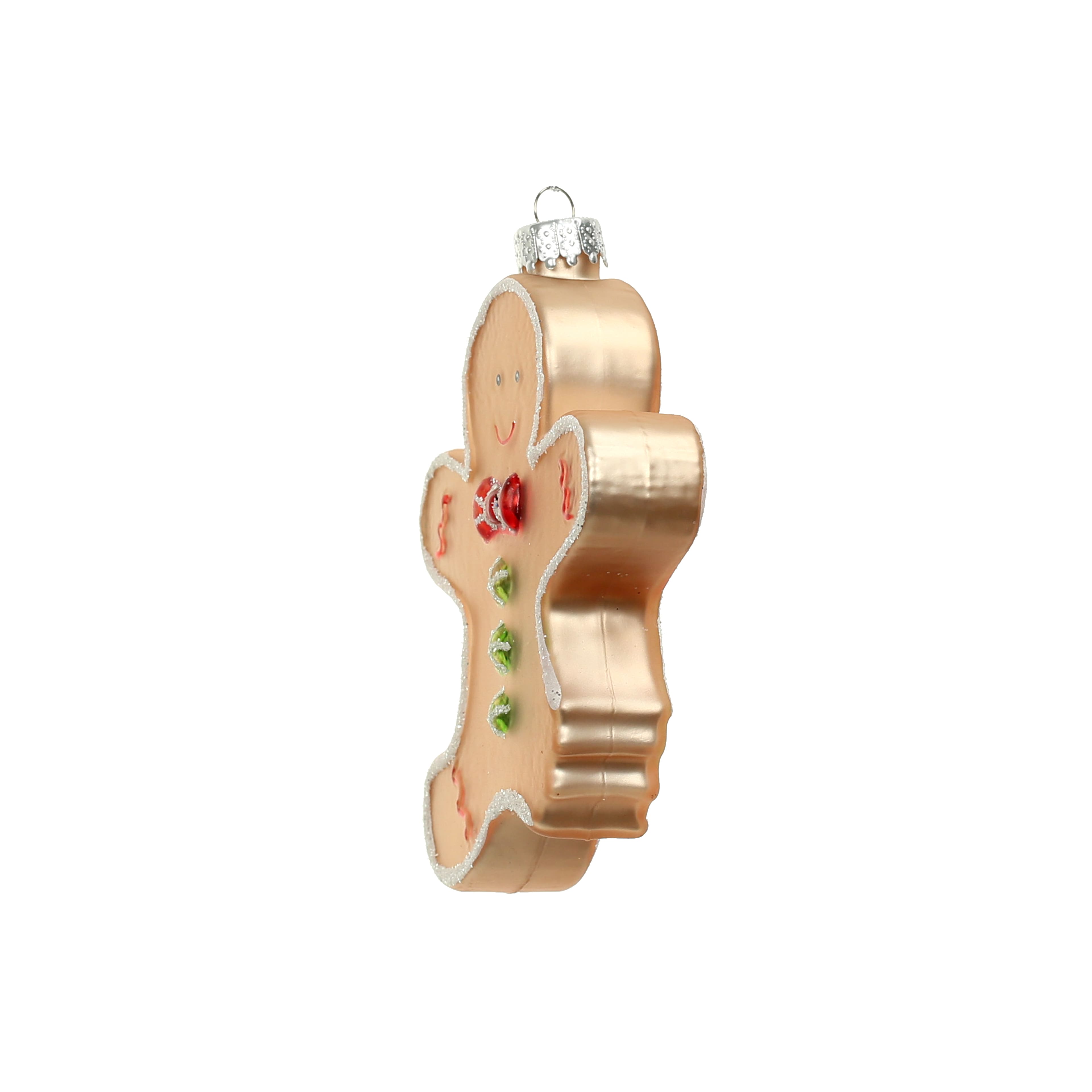 4&#x22; Gingerbread Cookie with Bite Glass Ornament by Ashland&#xAE;