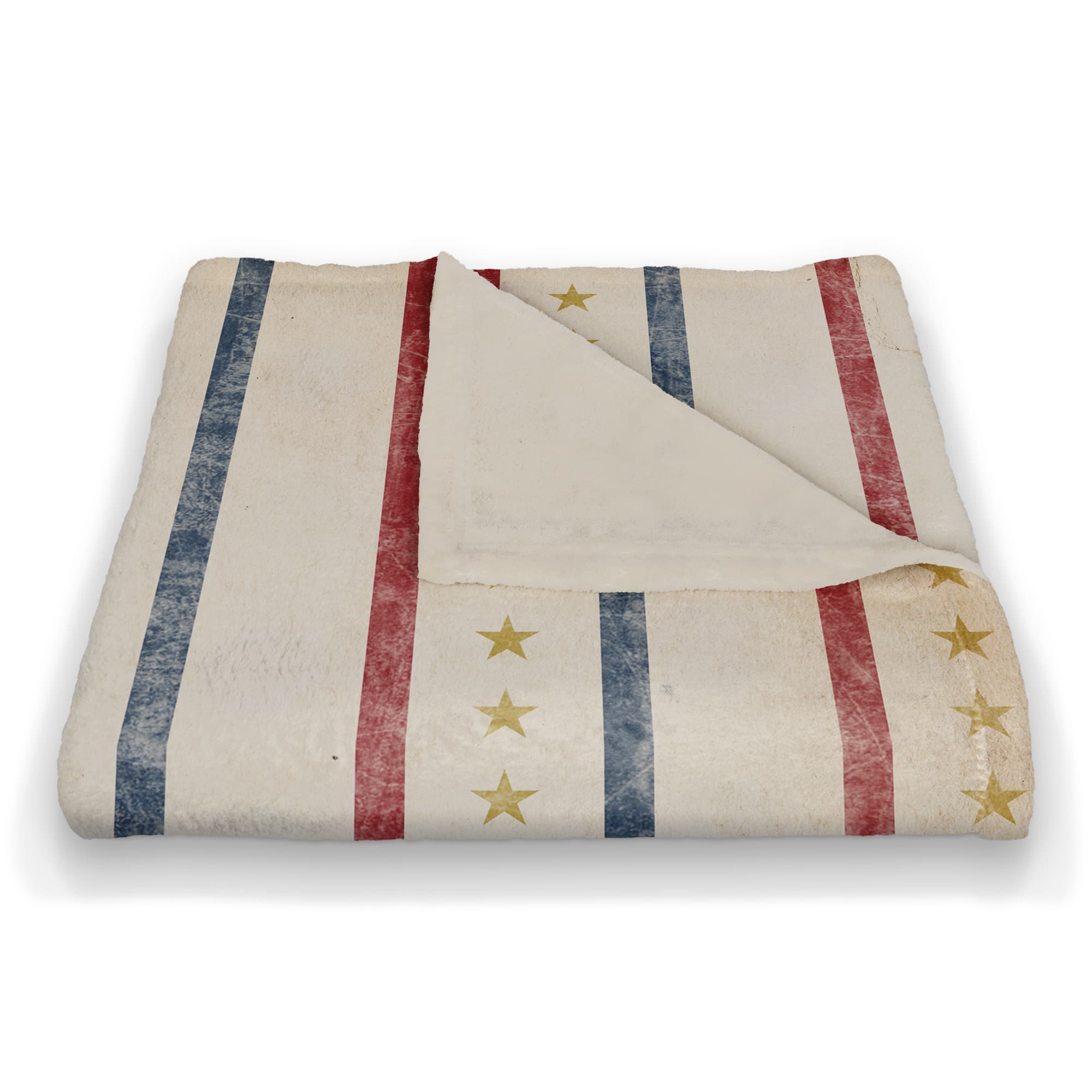 Red, White & Blue Coral Fleece Blanket