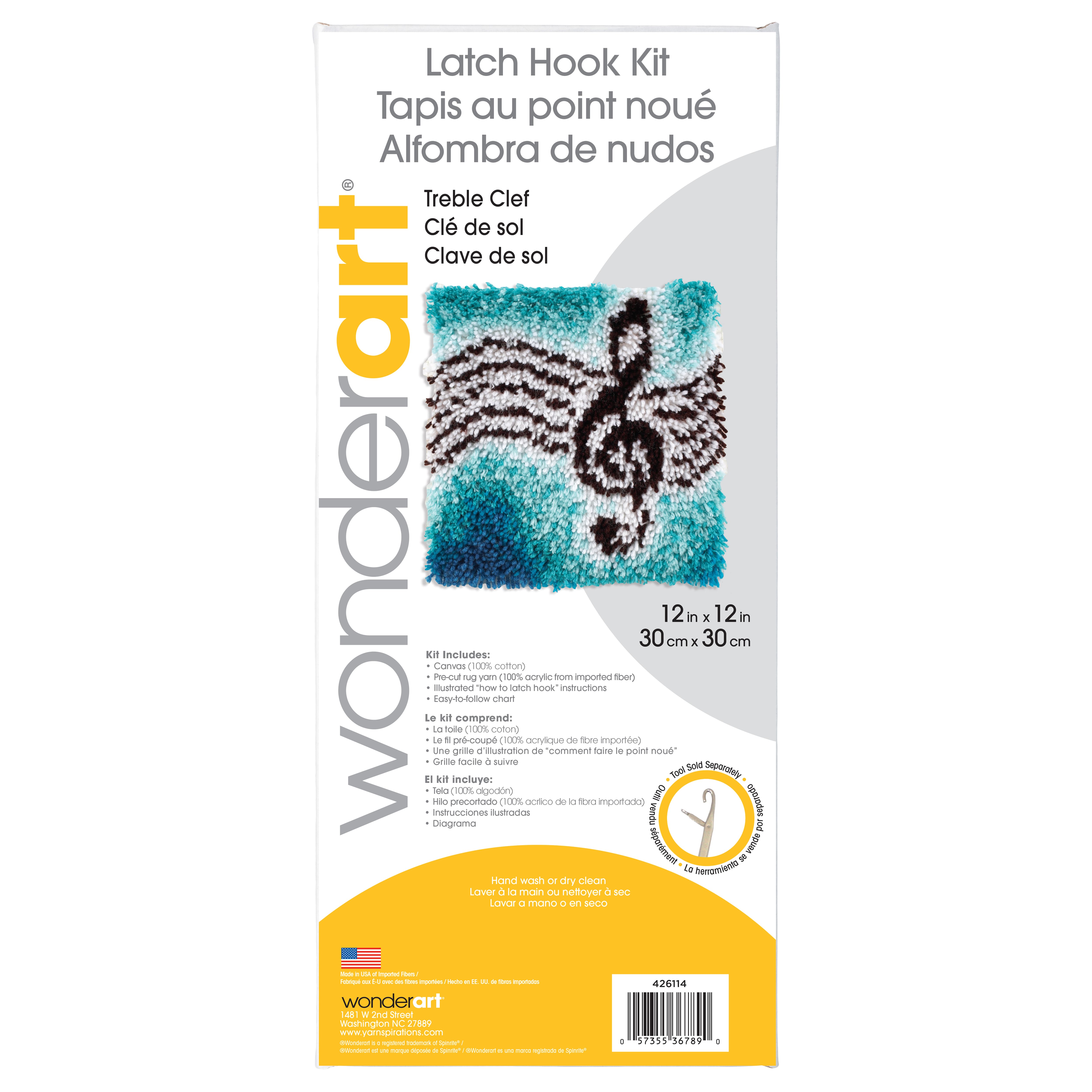 Wonderart&#xAE; Treble Clef Latch Hook Kit