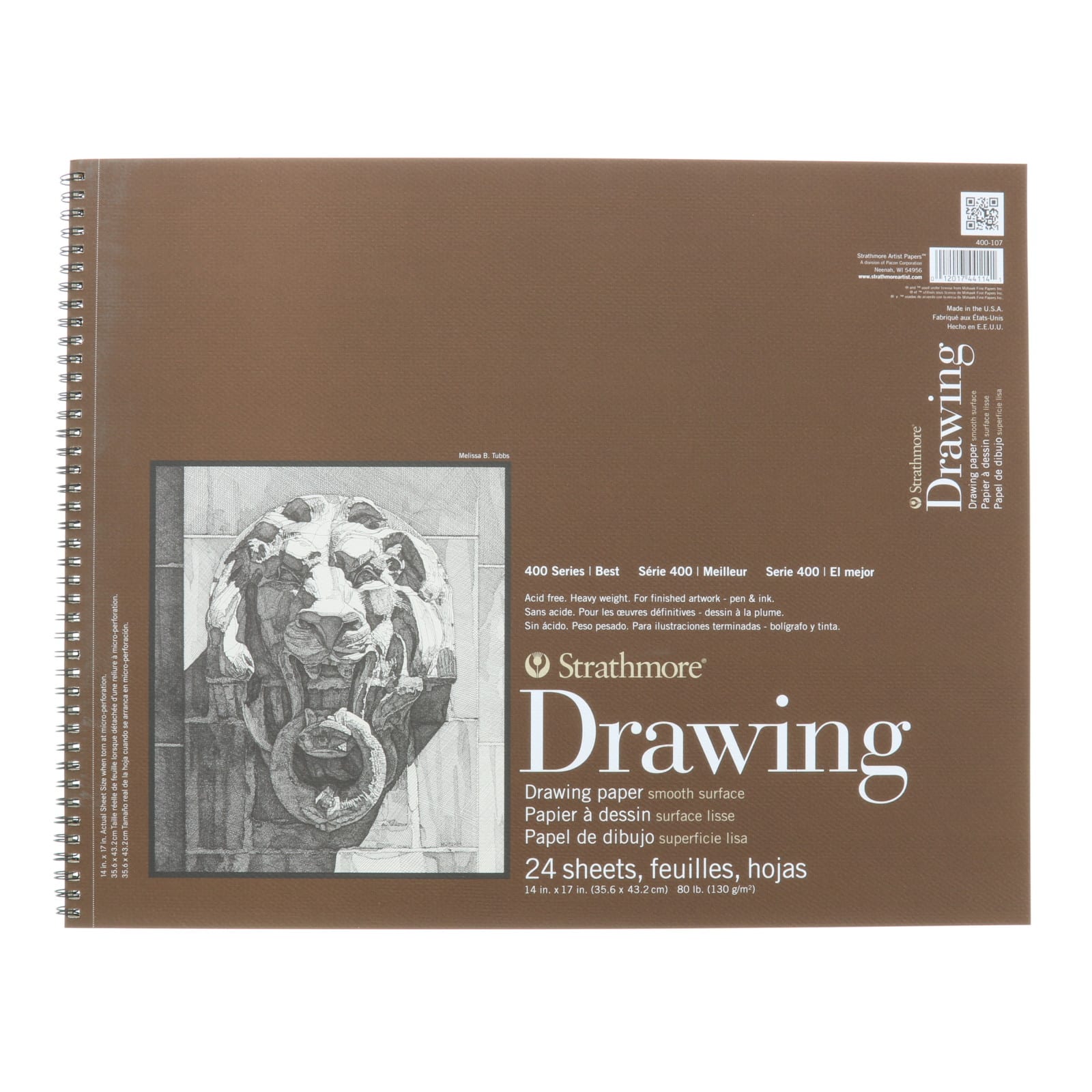 Strathmore® 400 Series Smooth Surface Drawing Paper Pad