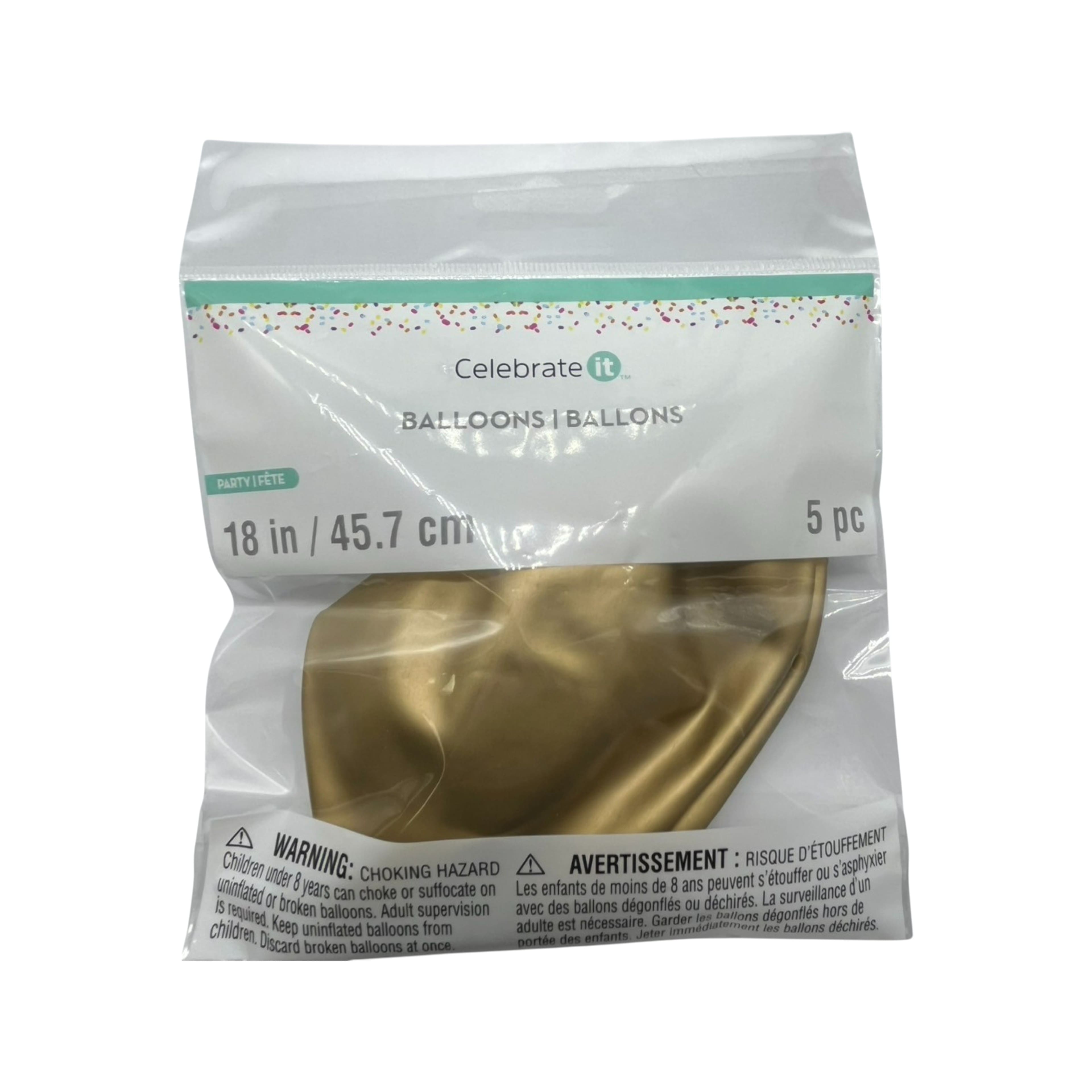 24 Packs: 5 ct. (120 total) 18" Solid Latex Balloons by Celebrate It™