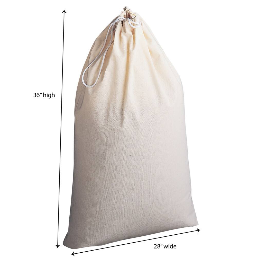 Household Essentials 36&#x22; Cotton Drawstring Laundry Bag