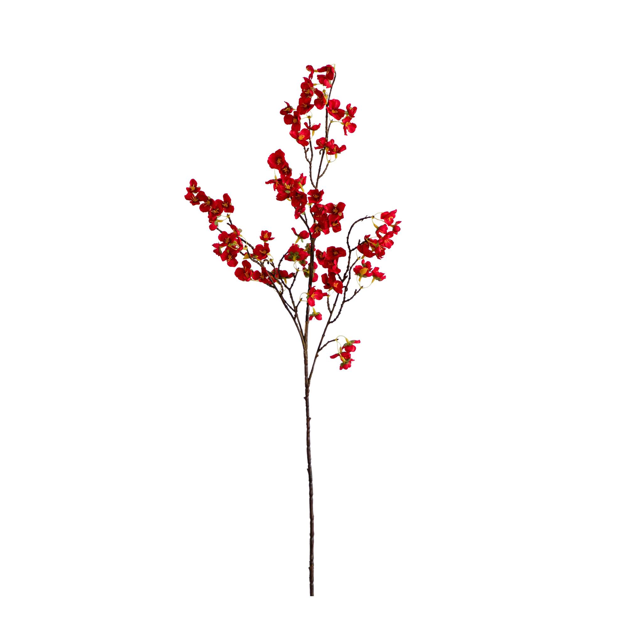 41" Red Cherry Blossom Flower Stems, 3ct.
