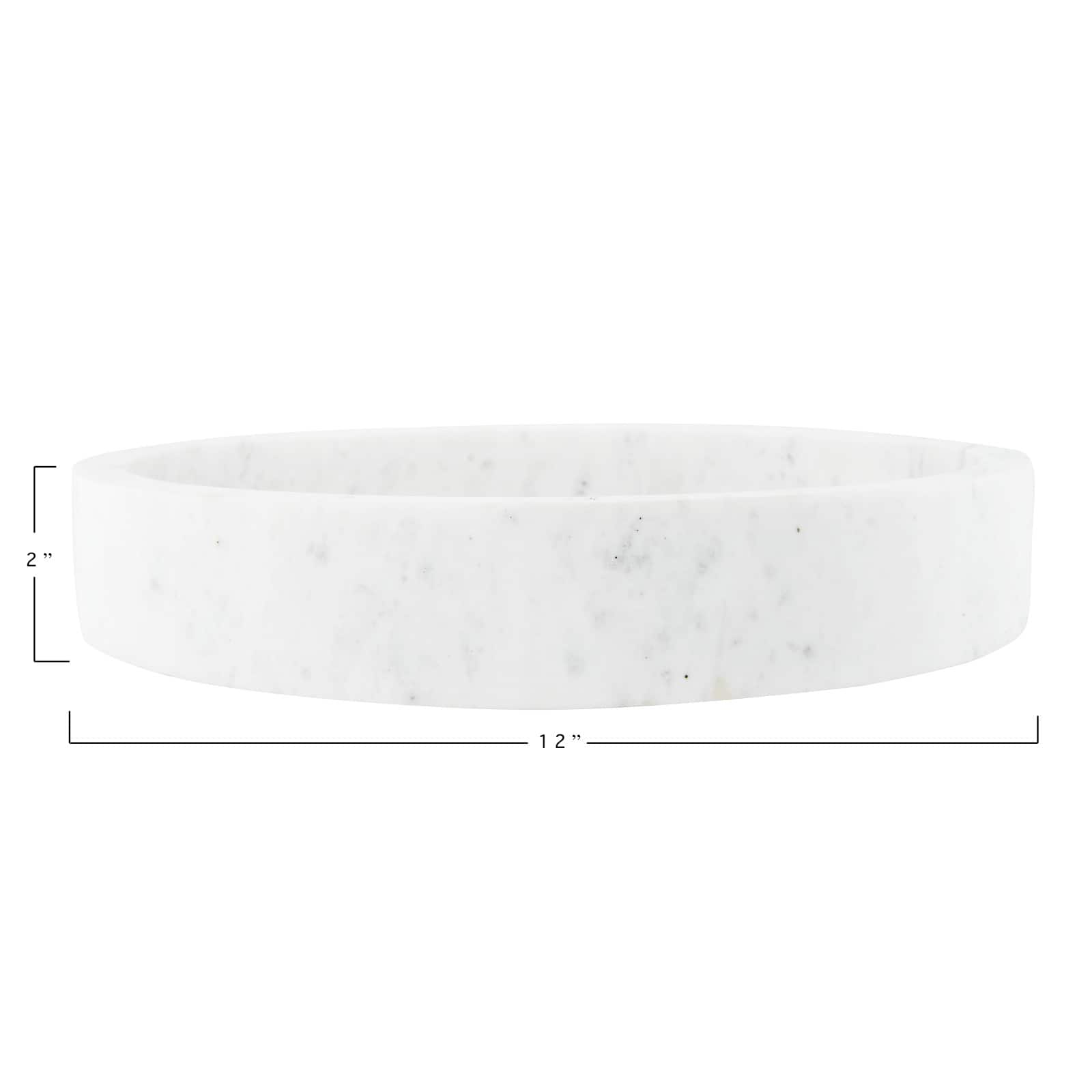 Hello Honey&#xAE; 12&#x22; Carved Marble Tray
