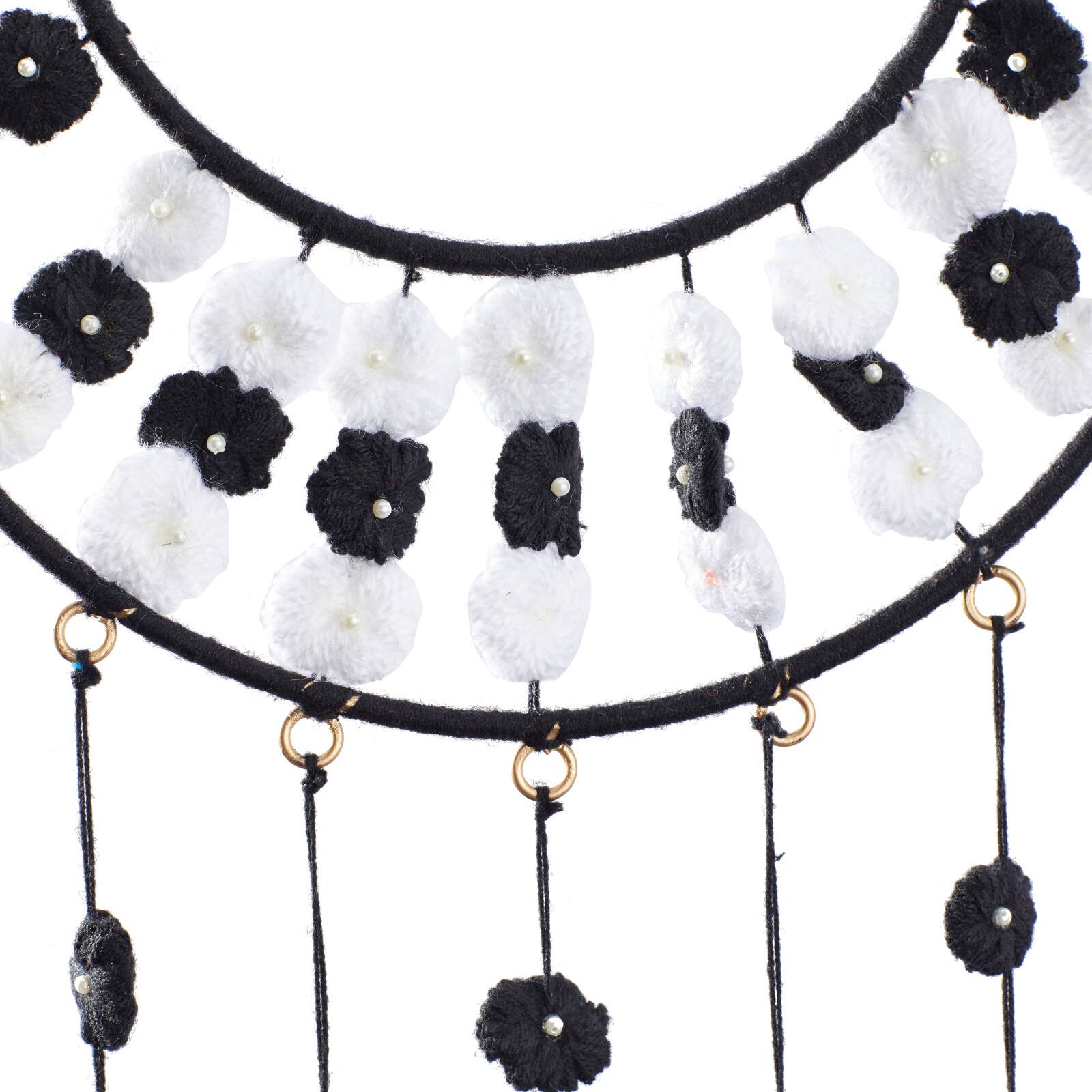 Black Metal Bohemian Wall Decor, 55&#x22; x 12&#x22;