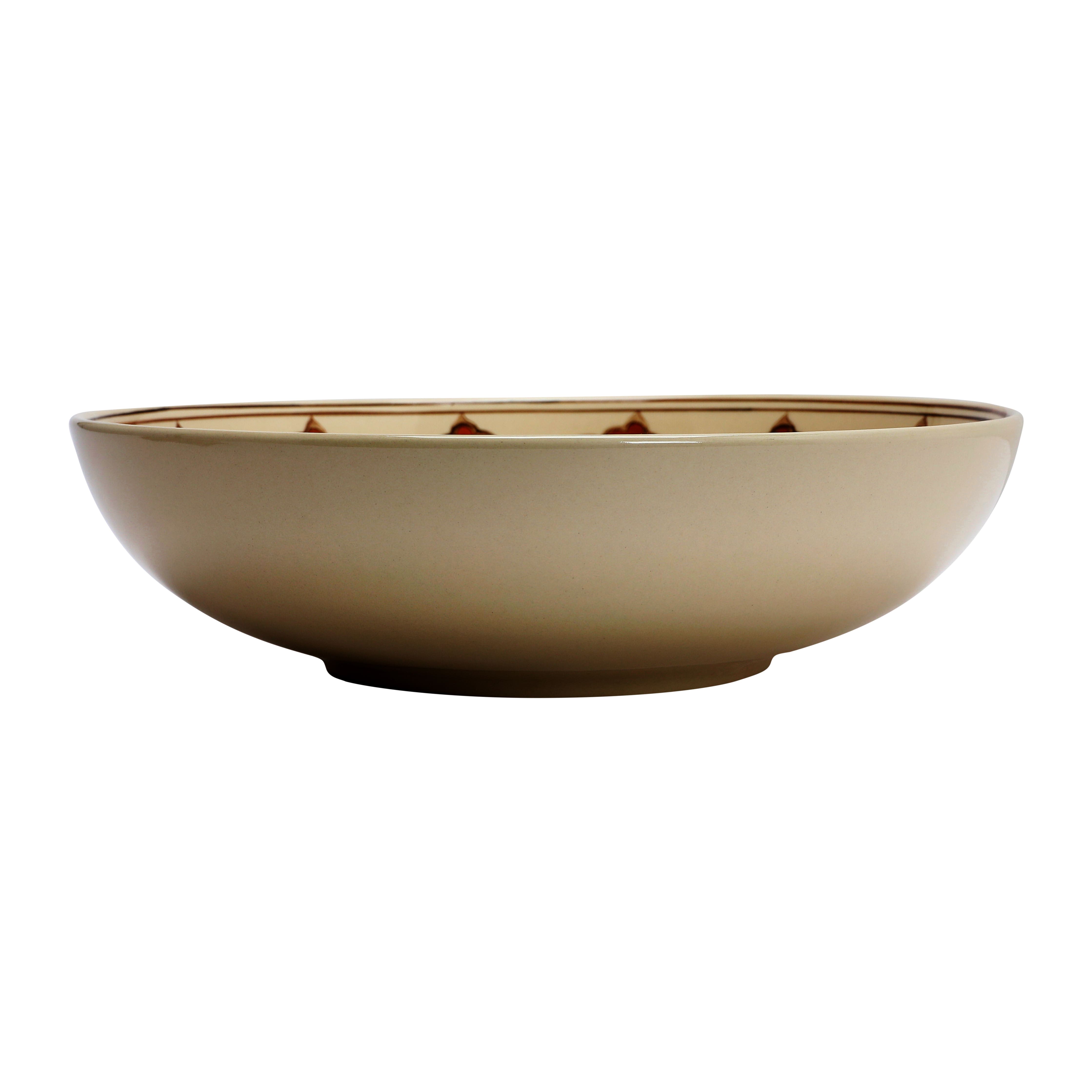 Hello Honey&#xAE; 14&#x22; Hand Painted Ceramic Serving Bowl