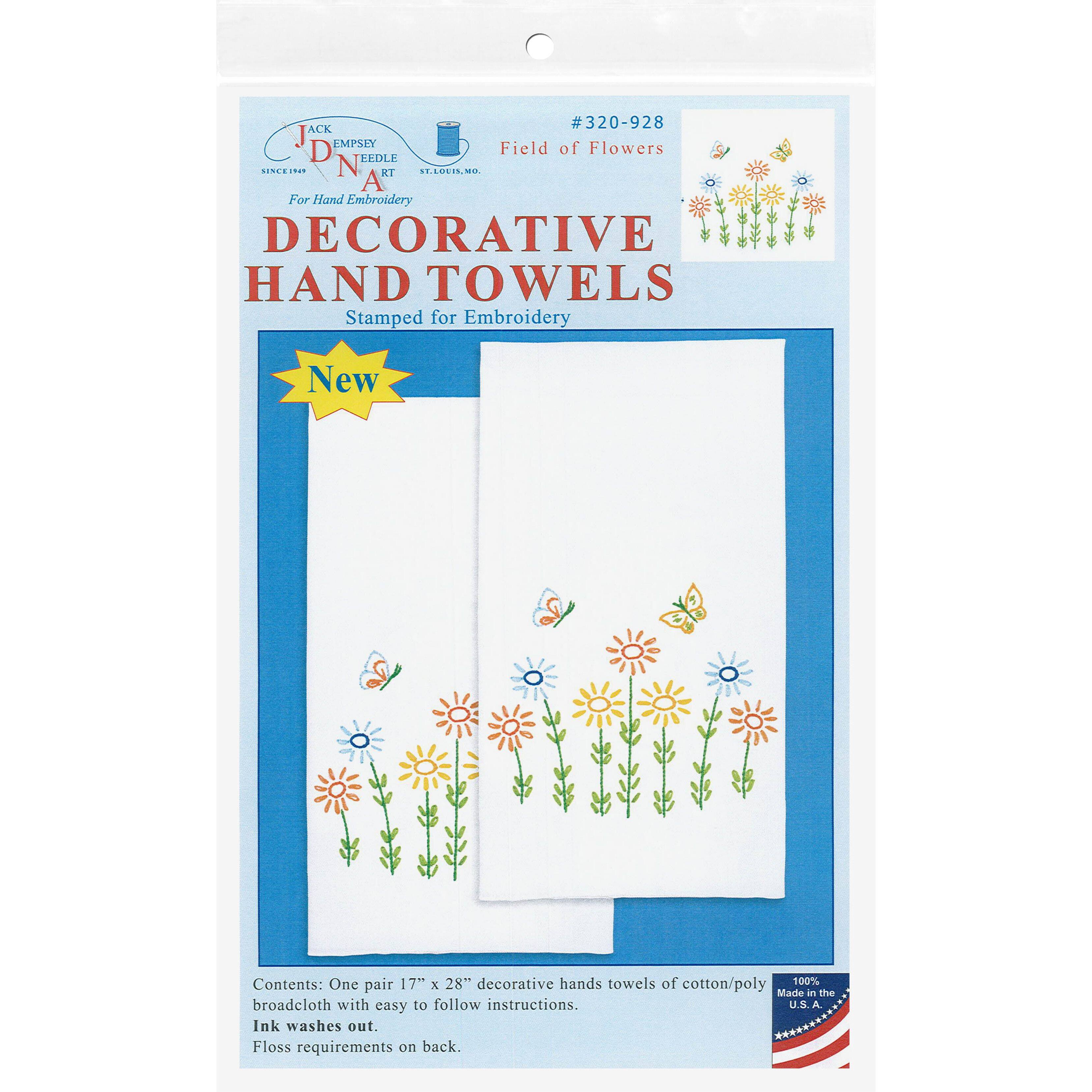Jack Dempsey Field Of Flowers Decorative Hand Towel