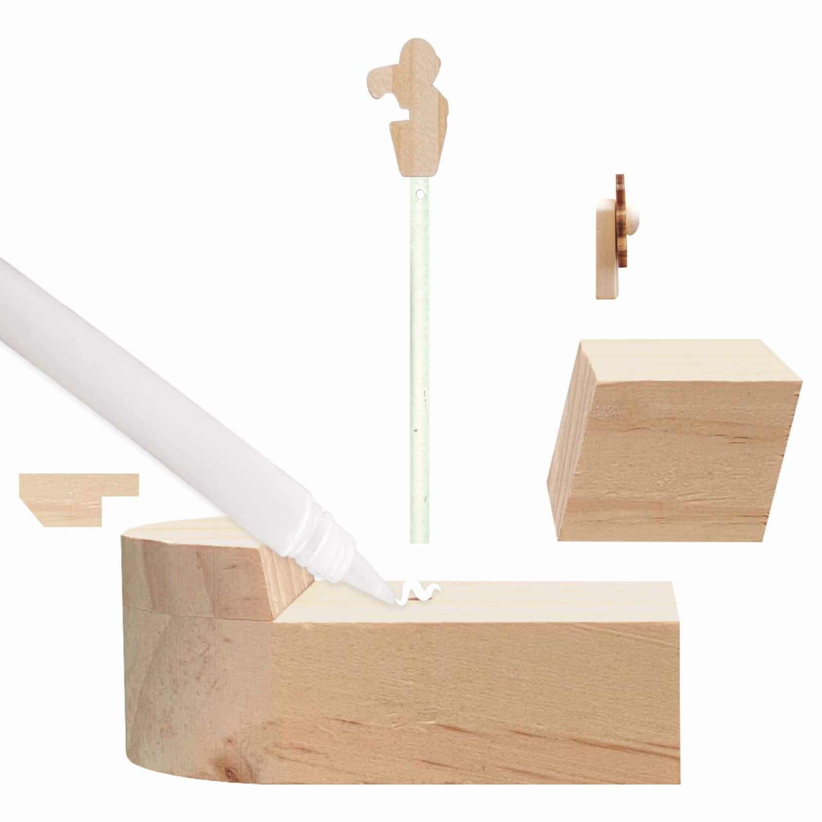 Creativity for Kids&#xAE; Buildeez!&#x2122; The Sea Skull Pirate Ship Wooden Model Set