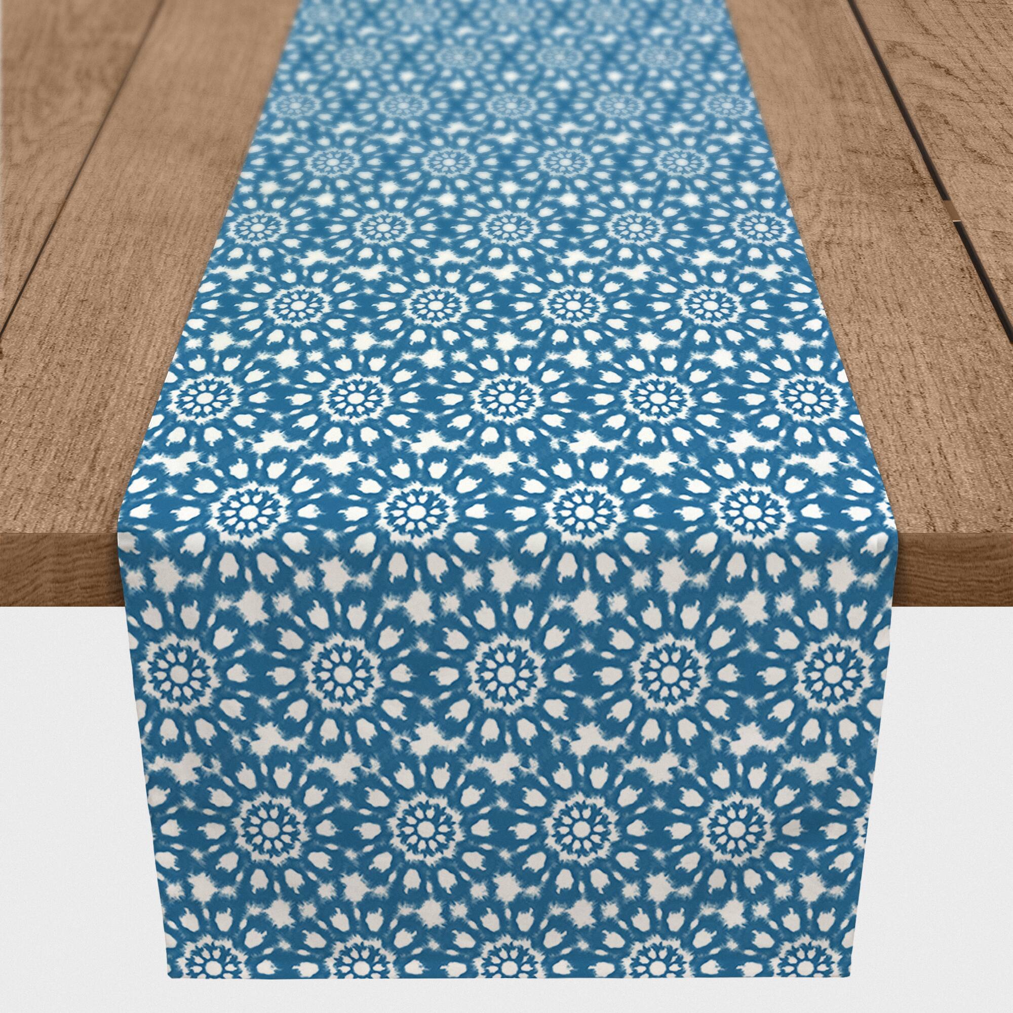 Blue Shibori Table Runner