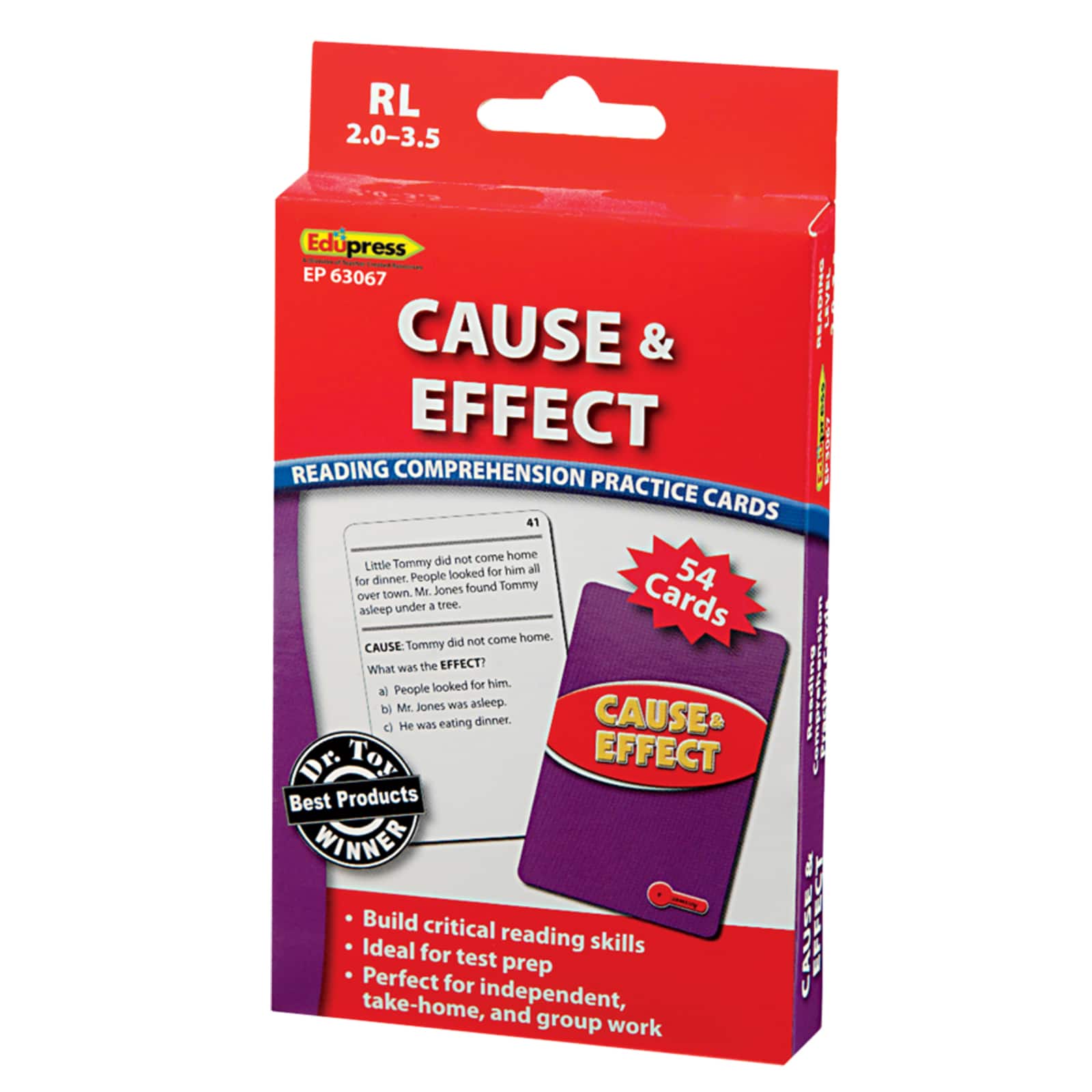 Edupress&#xAE; Cause &#x26; Effect Practice Cards, Levels 2.0-3.5