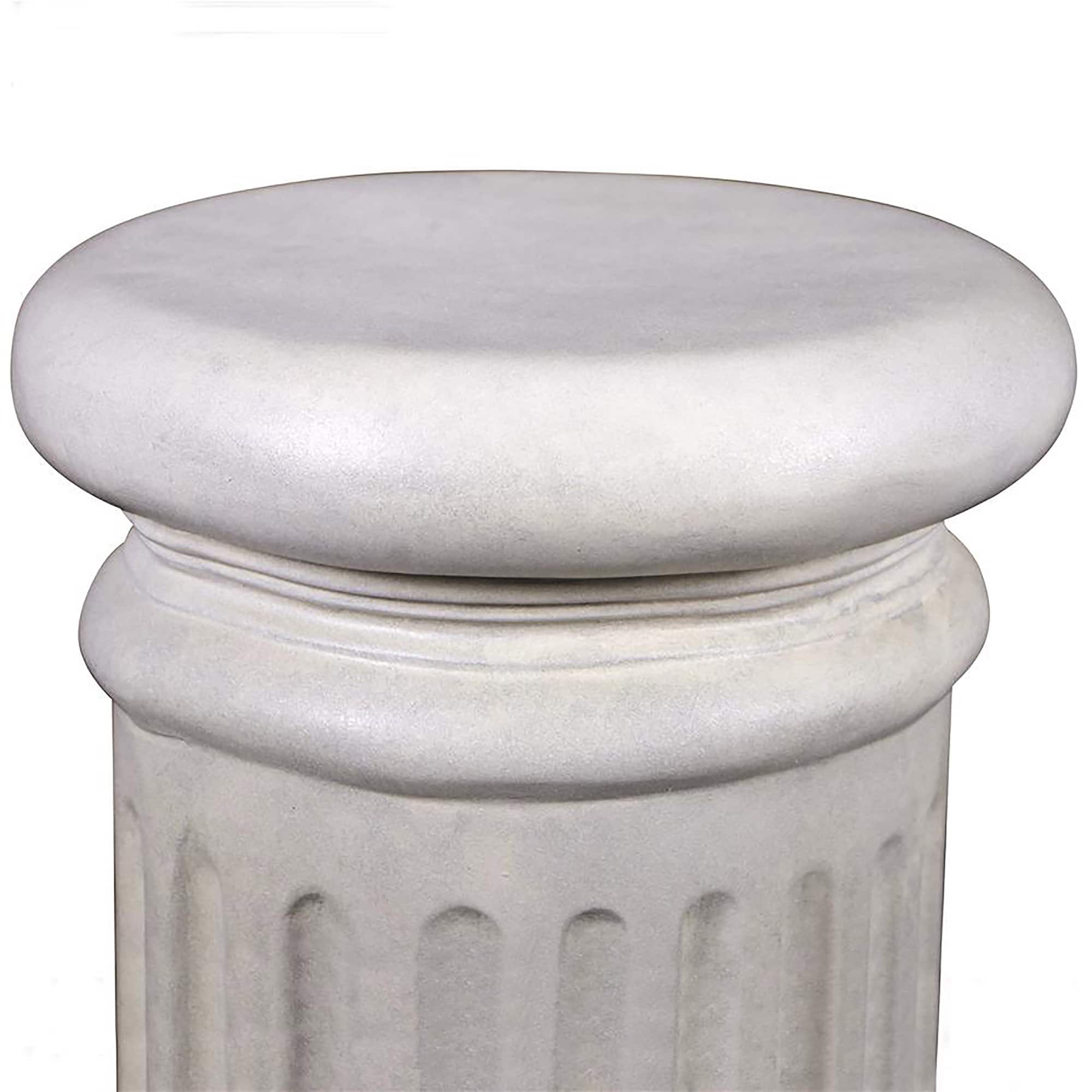 Design Toscano&#xAE; 20&#x22; Small Classical Greek Fluted Garden Statuary Pedestal