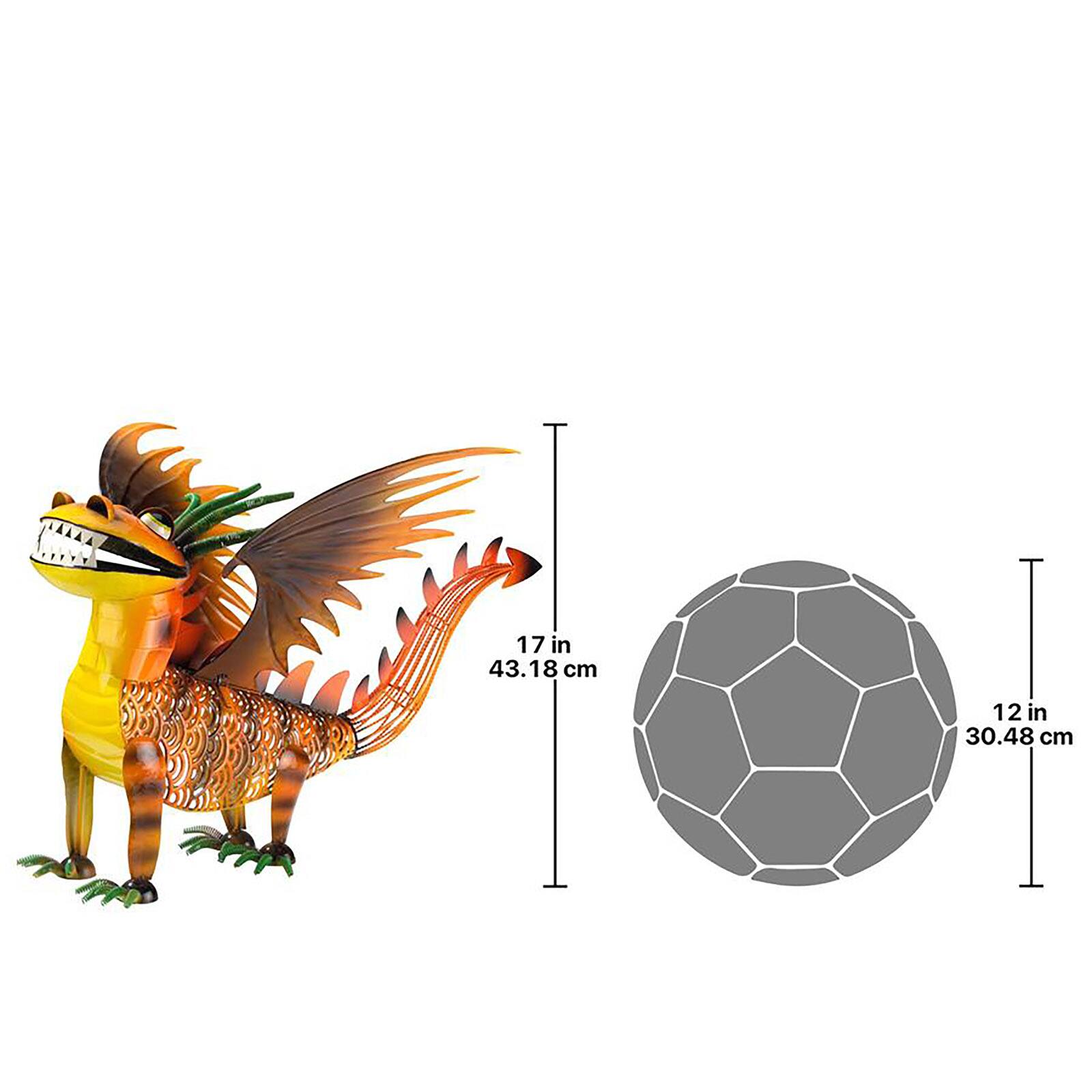 Design Toscano Cheddar the Gothic Dragon Metal Statue