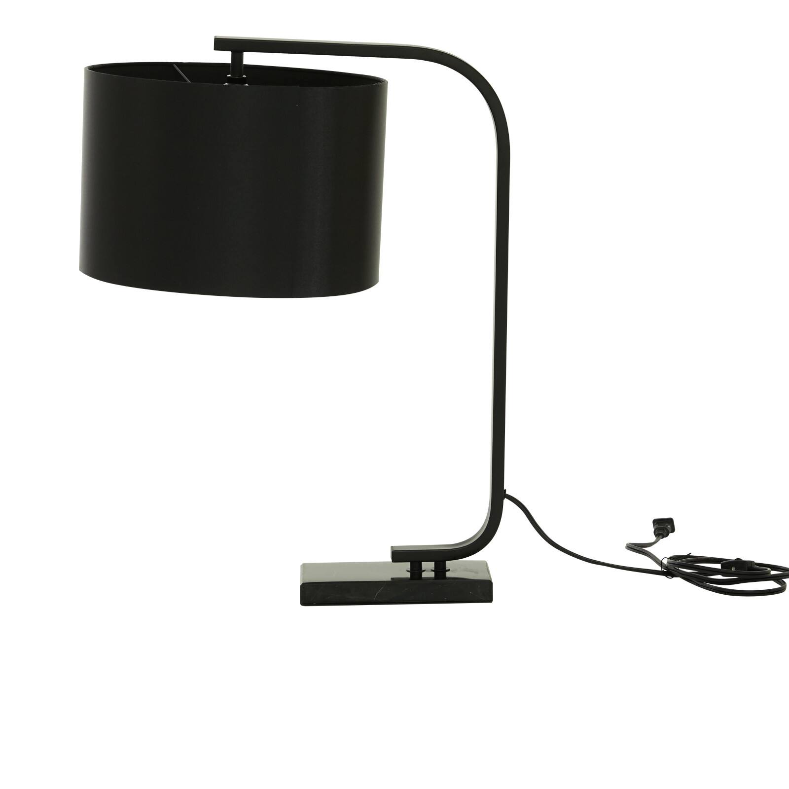 22" Black Metal Traditional Table Lamp