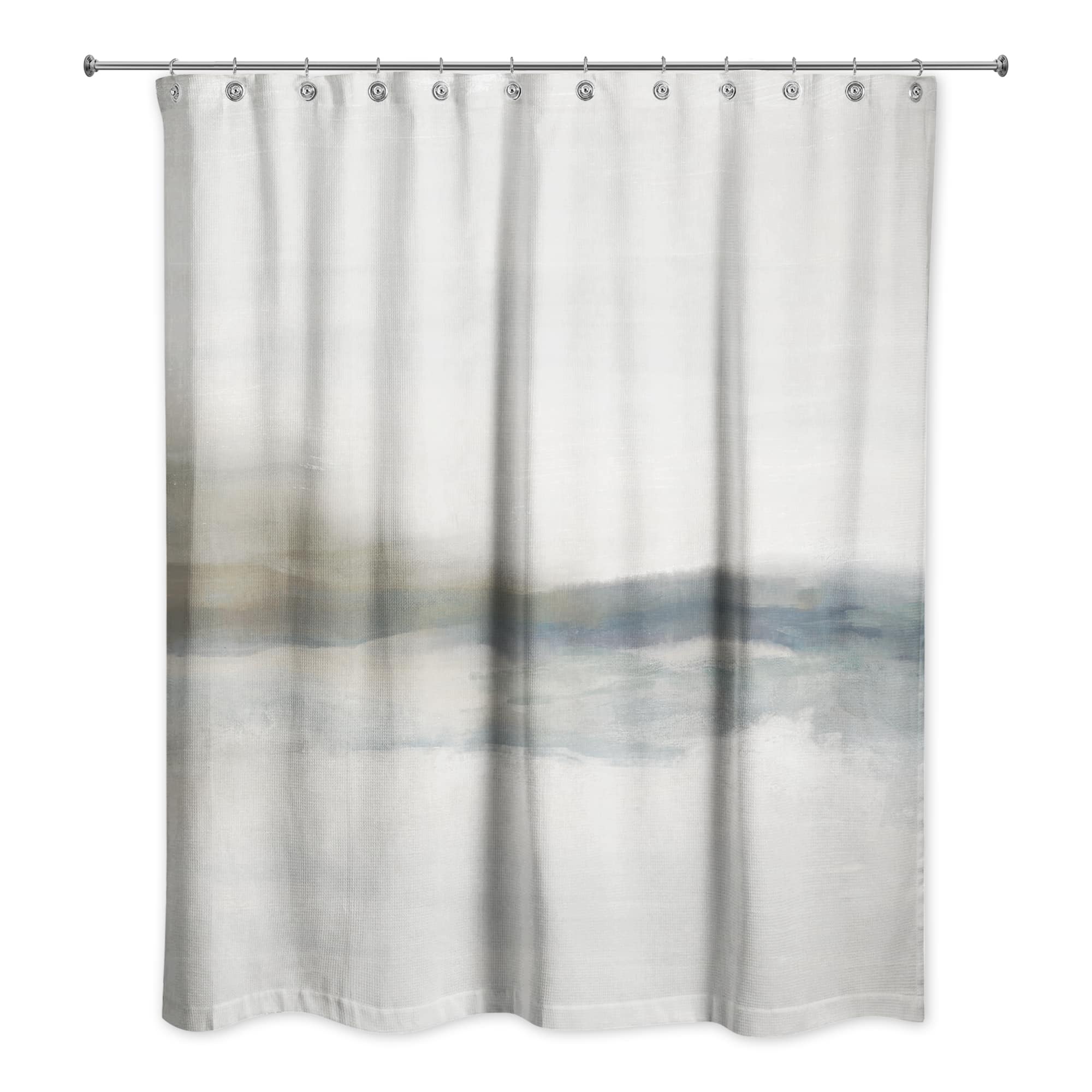 Cloudy Moody Toned Abstract 71&#x22; x 74&#x22; Shower Curtain