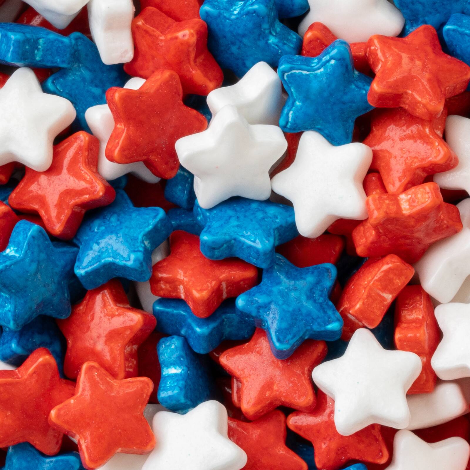 Bonbons en forme d&#x2019;&#xE9;toiles rouges, blanches et bleues de Sweet Tooth Fairy